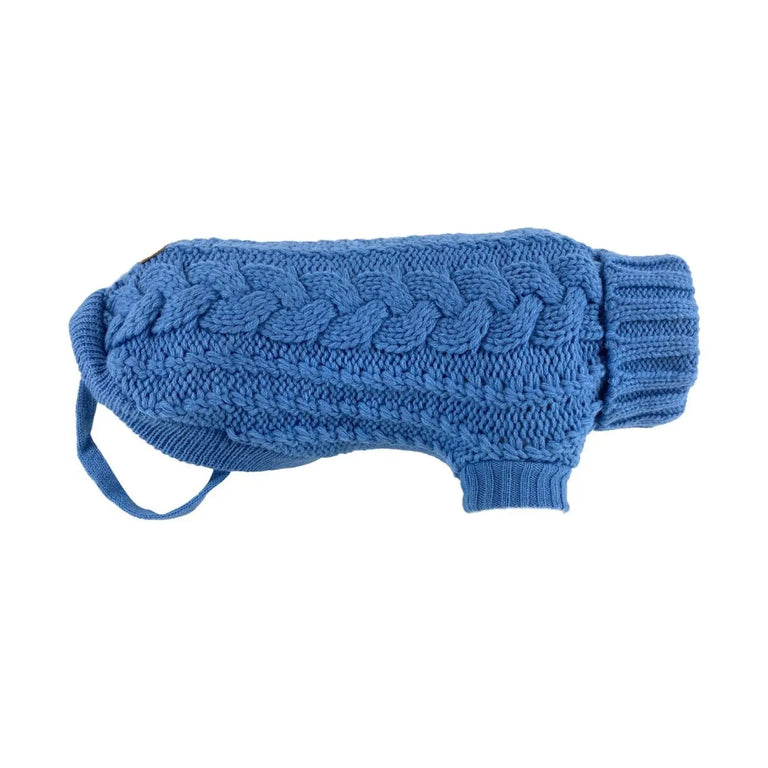 Huskimo French Knit – Indigo Blue Soft Stretch Dog Jumper Huskimo