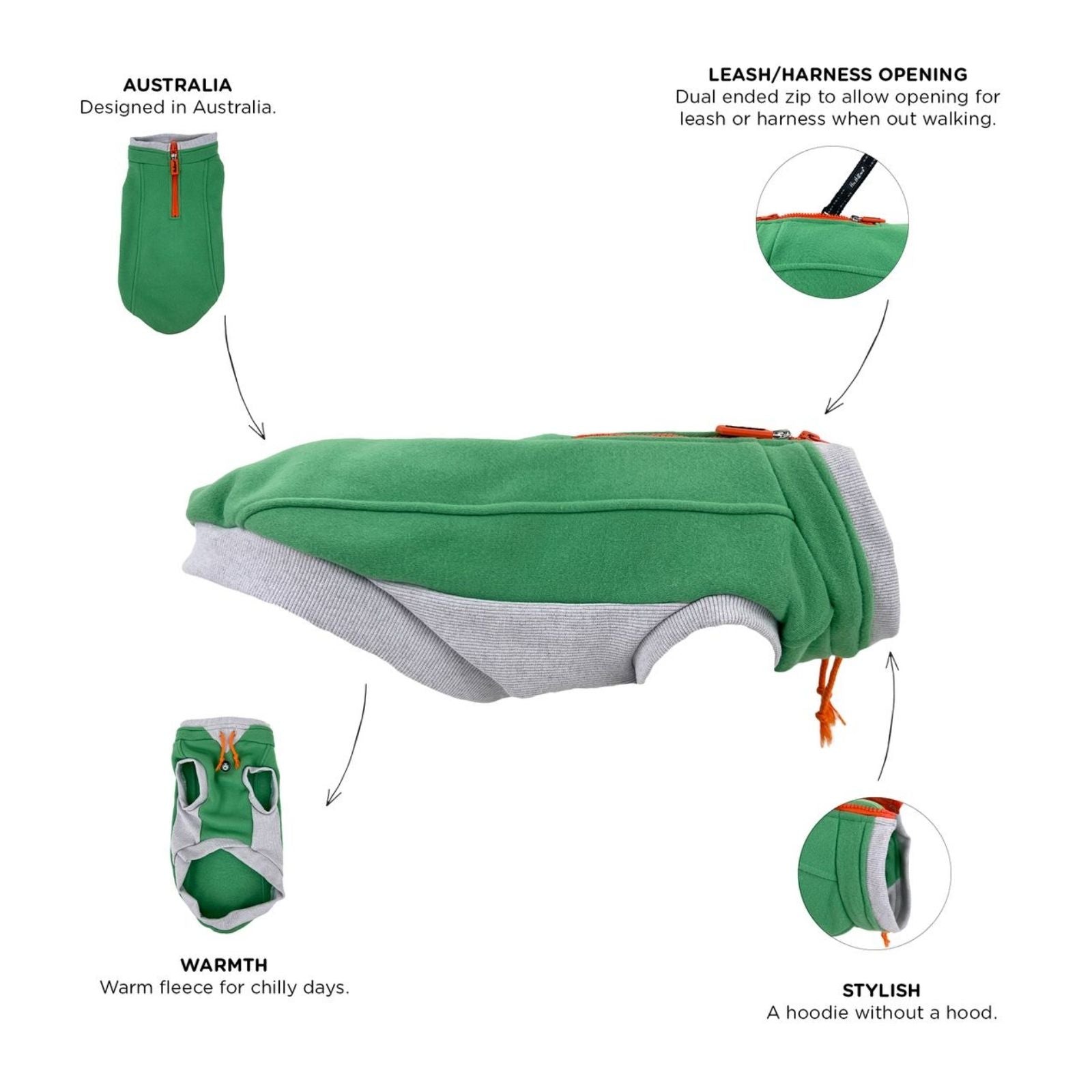 Huskimo Joodie – Apple Green Dog Jumper
