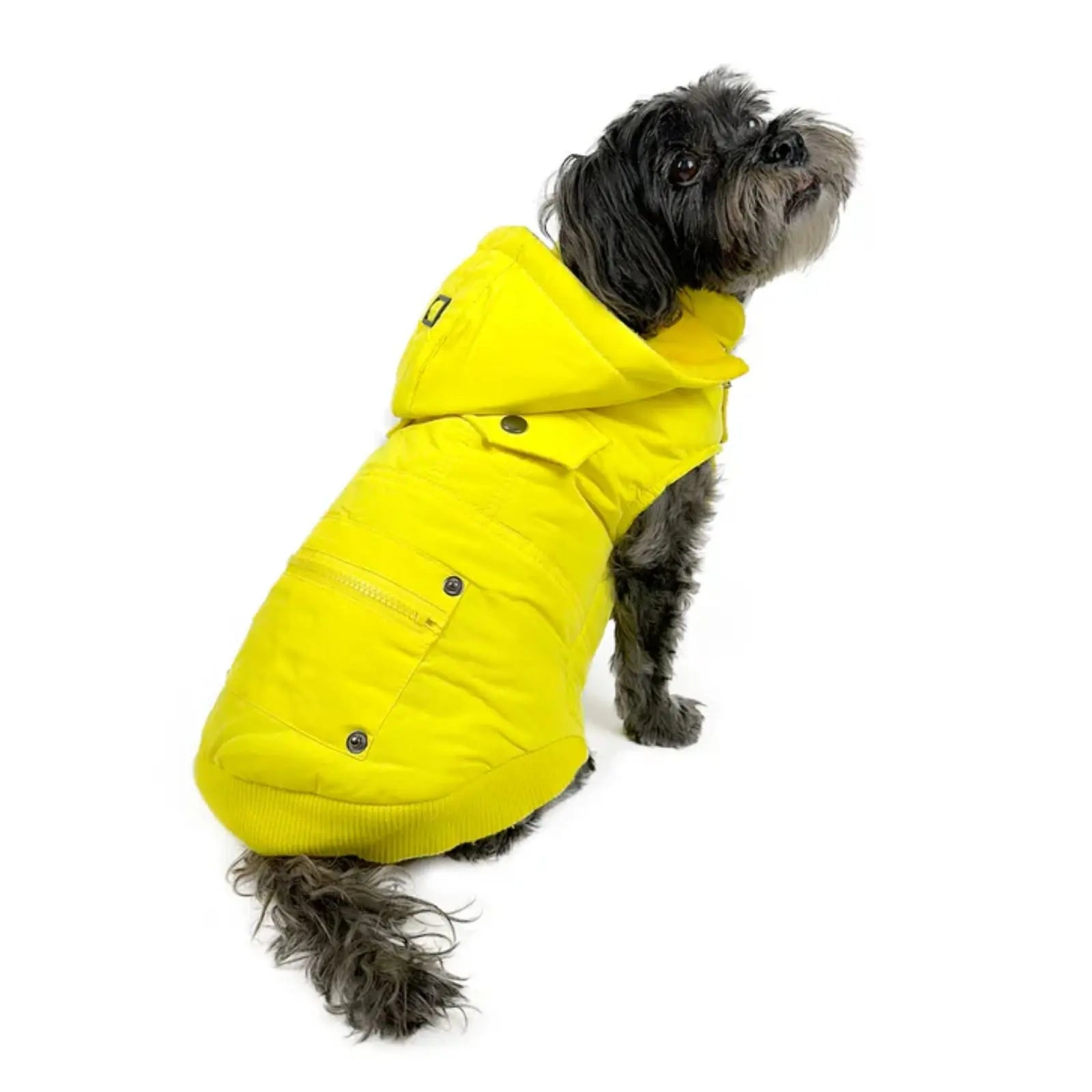 Huskimo Mt Buller – Yellow Microfleece Winter Dog Jacket Huskimo
