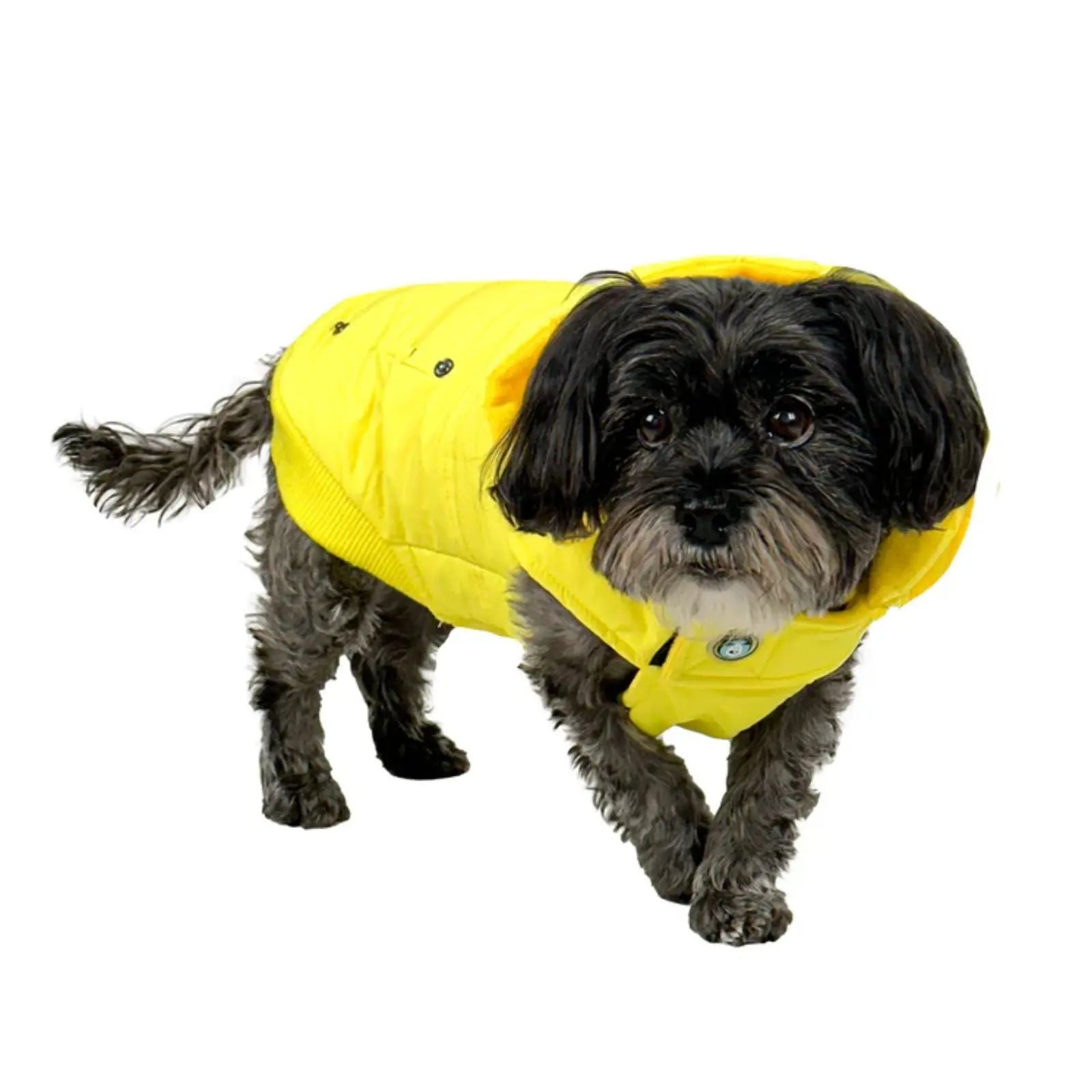 Huskimo Mt Buller – Yellow Microfleece Winter Dog Jacket Huskimo