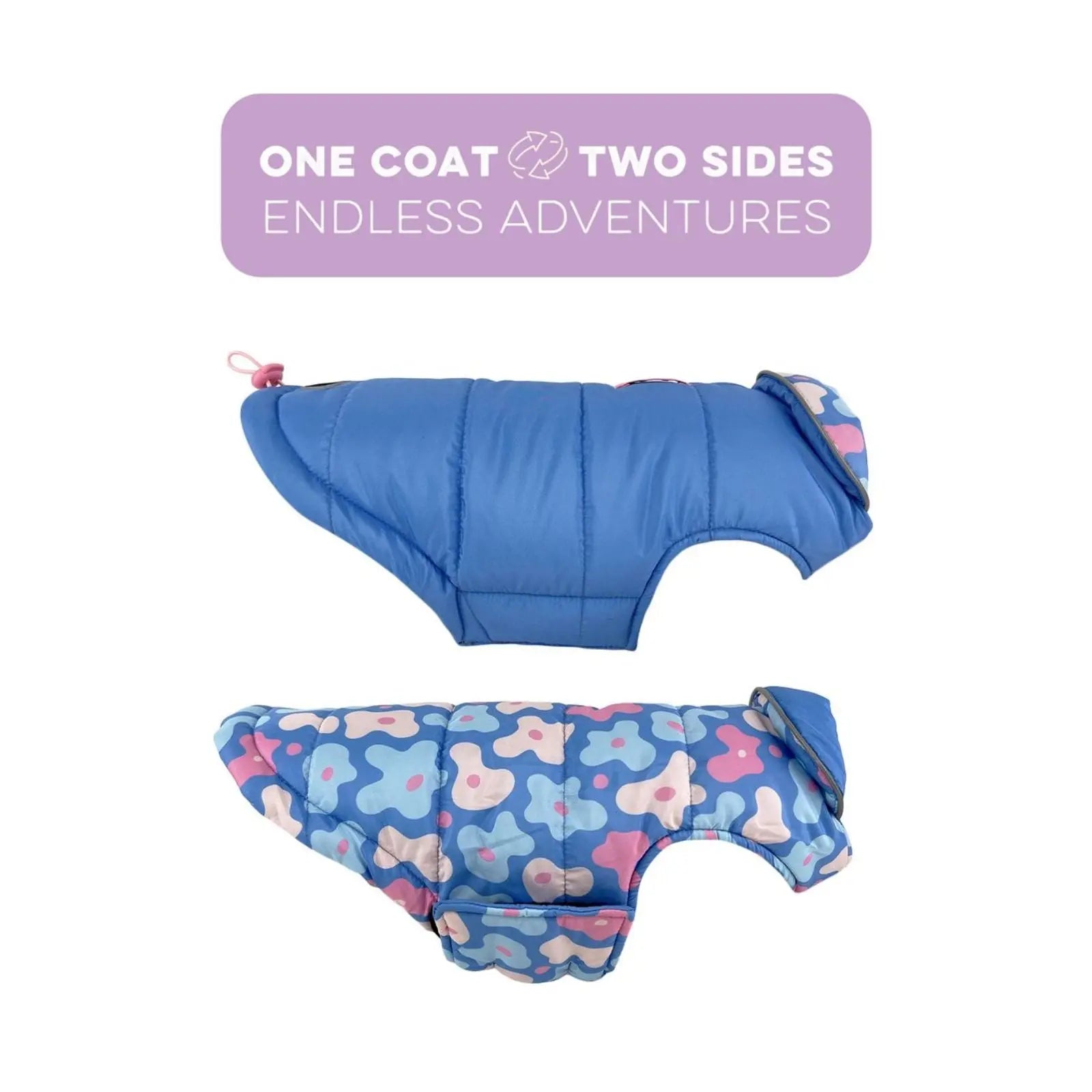 Huskimo Reversible – Ice Mauve Warm 2-in-1 Dog Jacket Huskimo