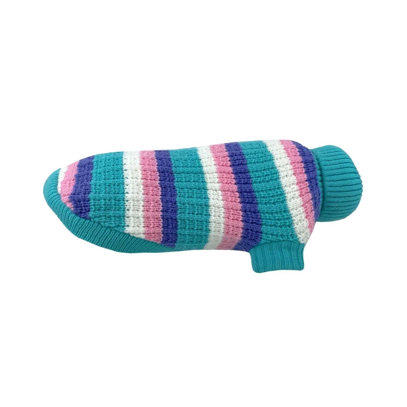 Huskimo Soho Knit – Cyan Crush Stretch Fit Dog Jumper Huskimo