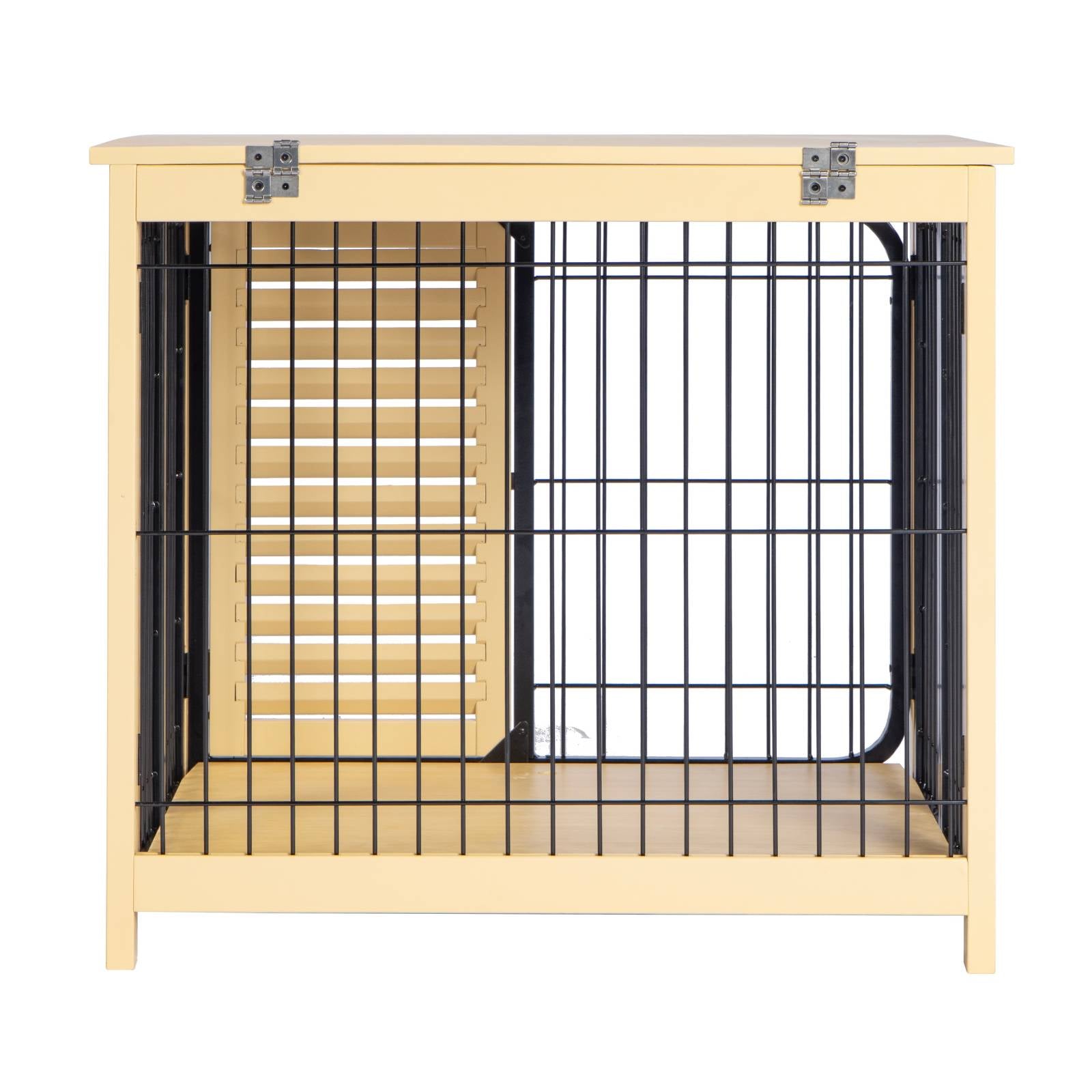KPets Indoor Furniture Foldable Dog Crate - Black