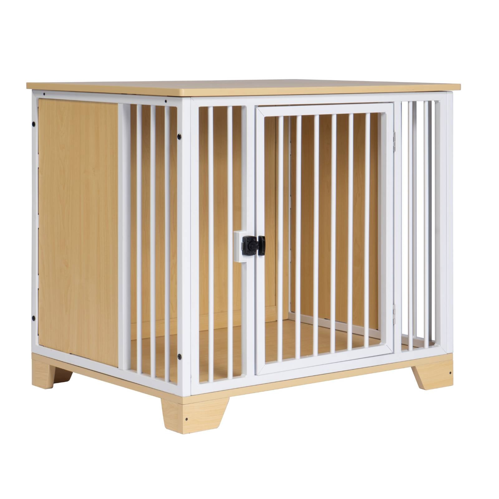 KPets Indoor Premium Furniture Dog Crate - White