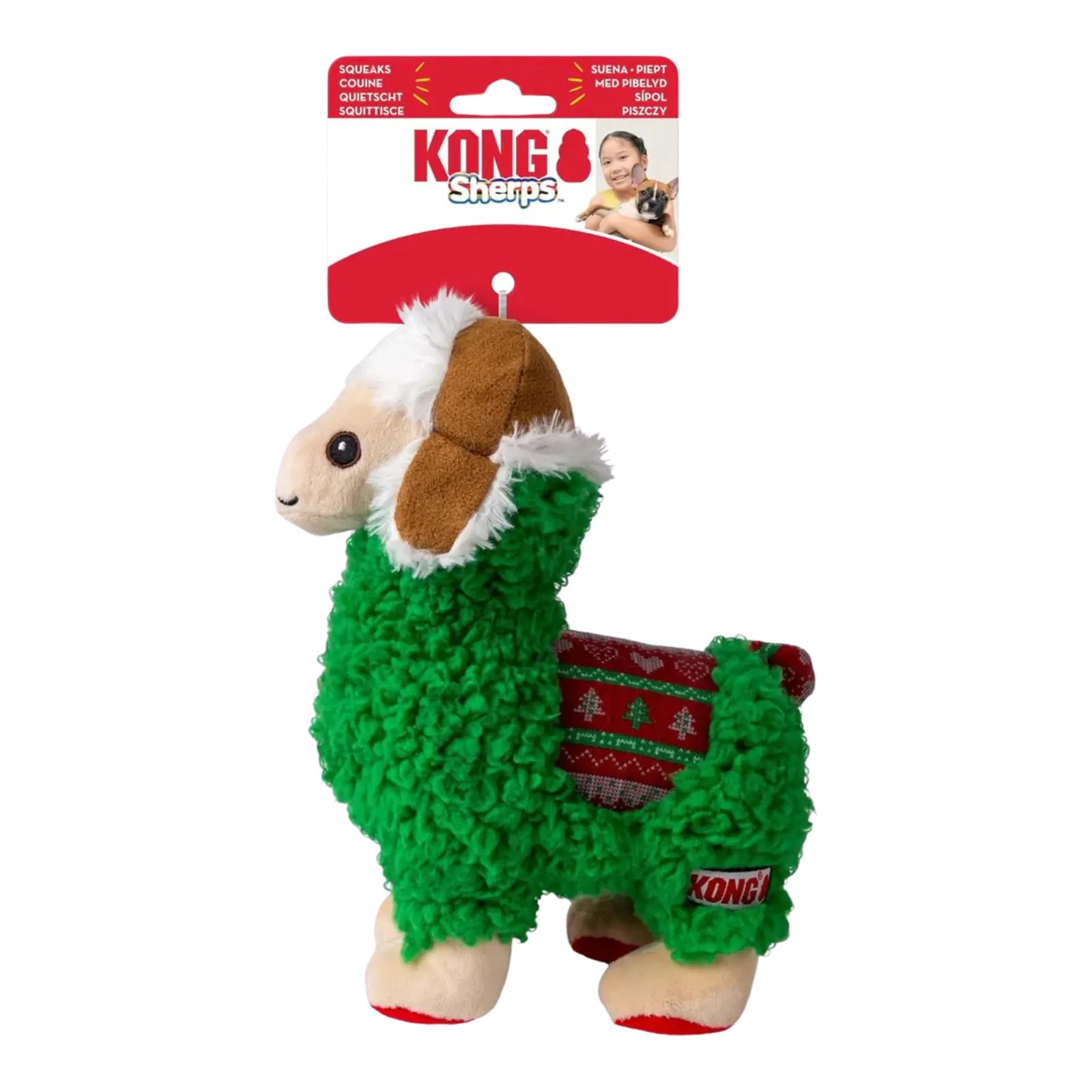 KONG Christmas Sherps Llama KONG