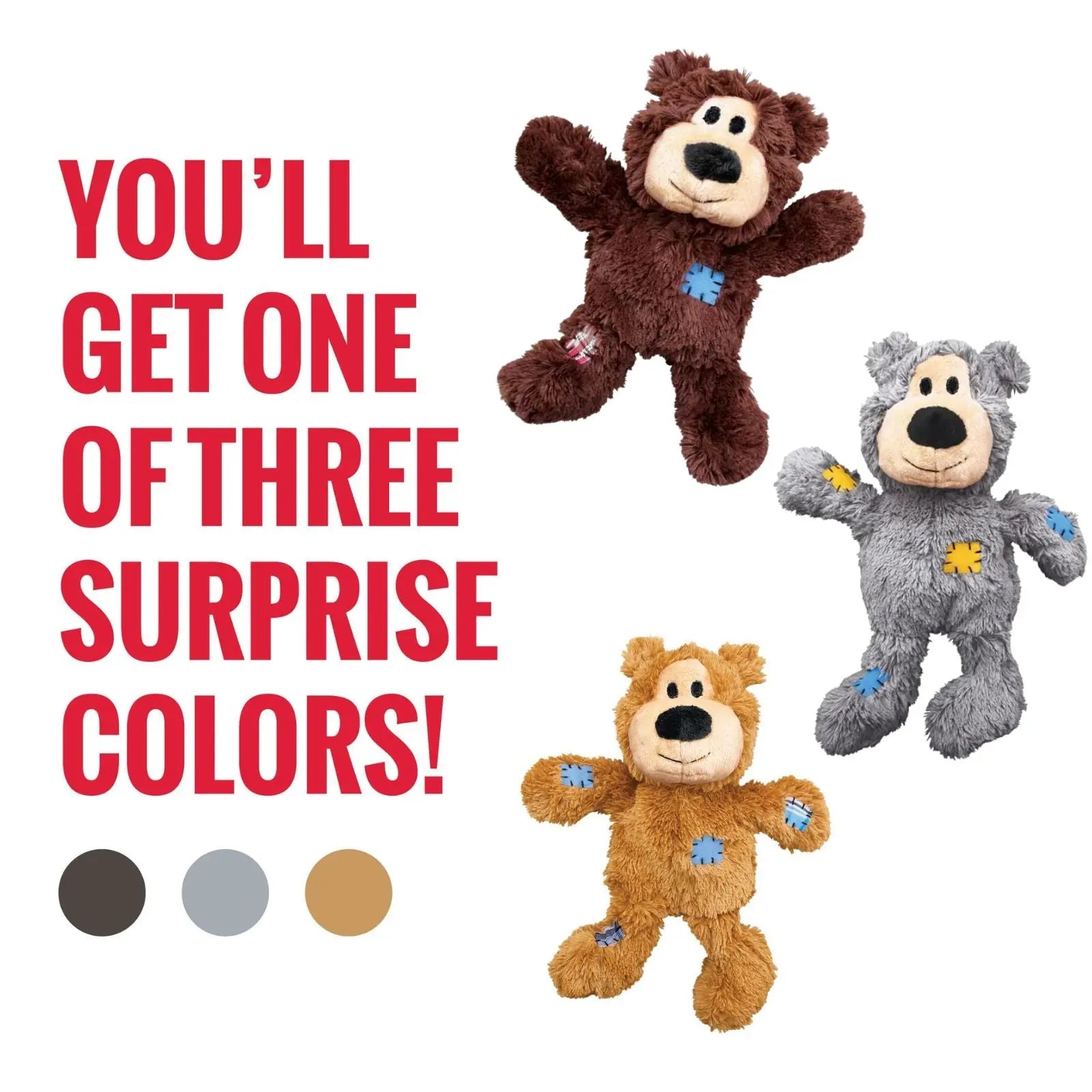 KONG Dog Toy Wild Knots Bear KONG