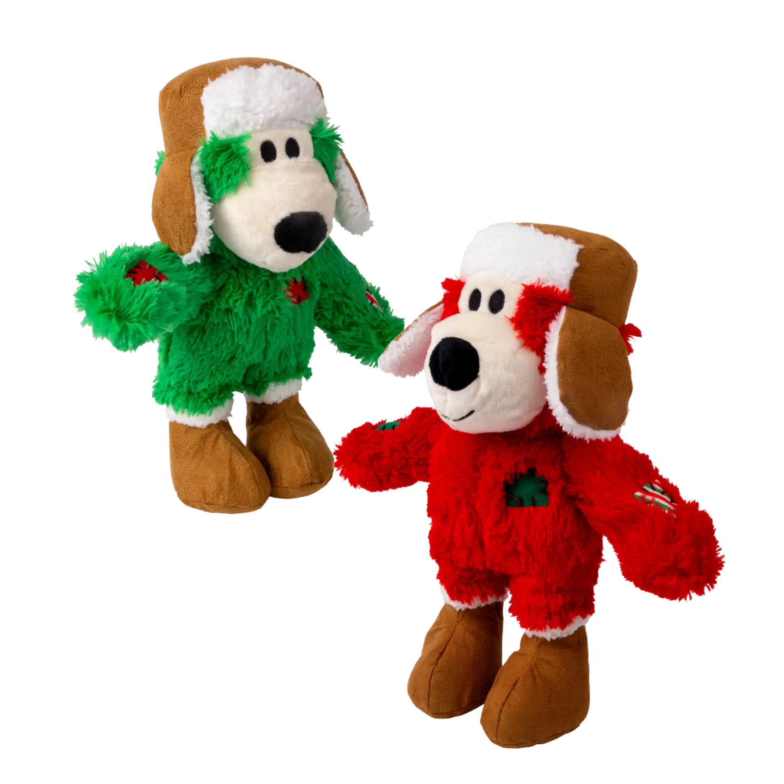 KONG Xmas Dog Toy Holiday Wild Knots Bear KONG