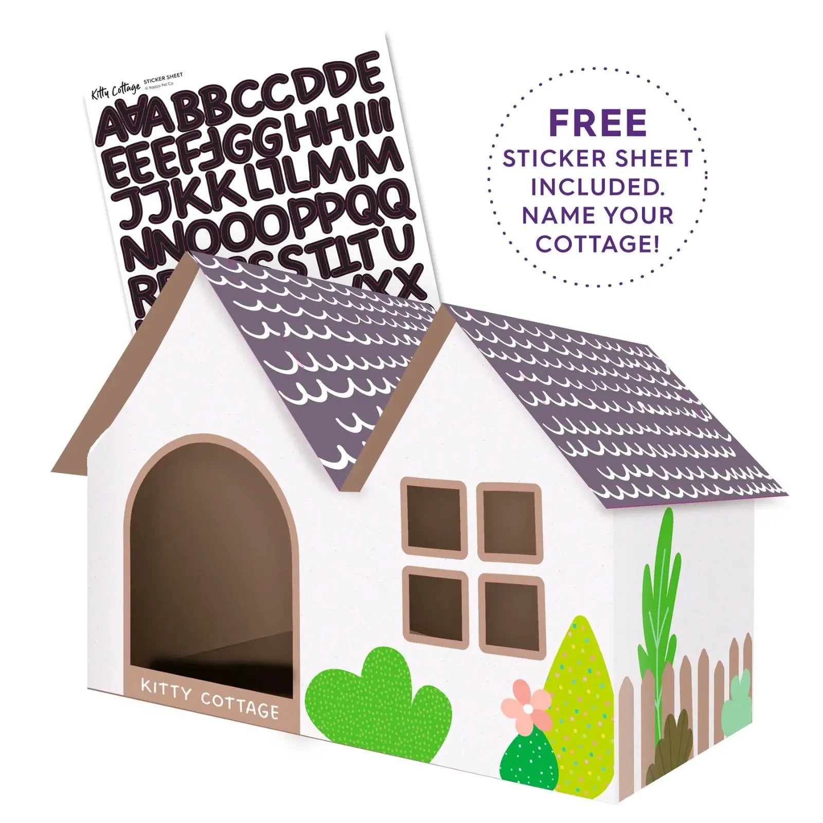 Kazoo Cat Cottage Cardboard House Kazoo