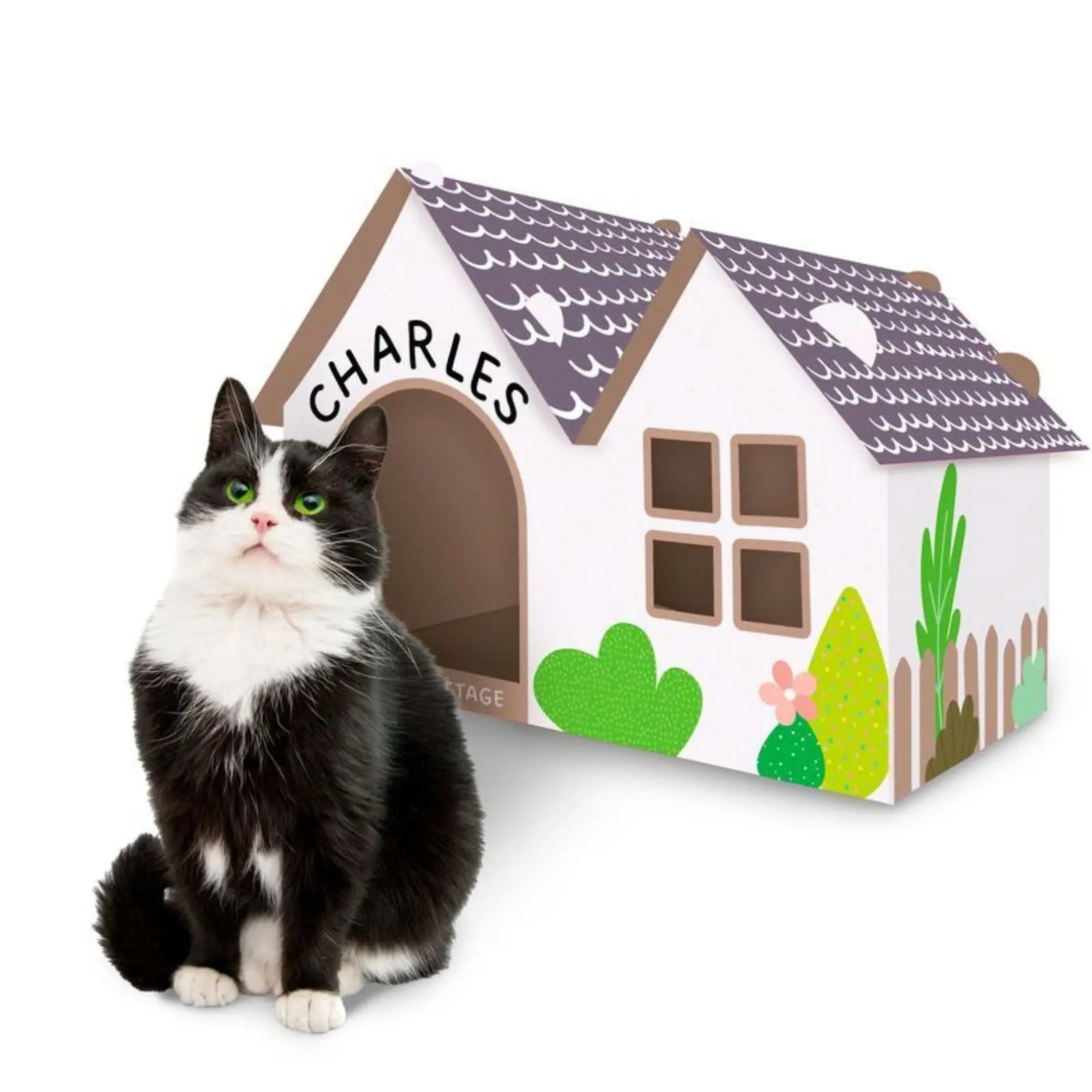 Kazoo Cat Cottage Cardboard House Kazoo