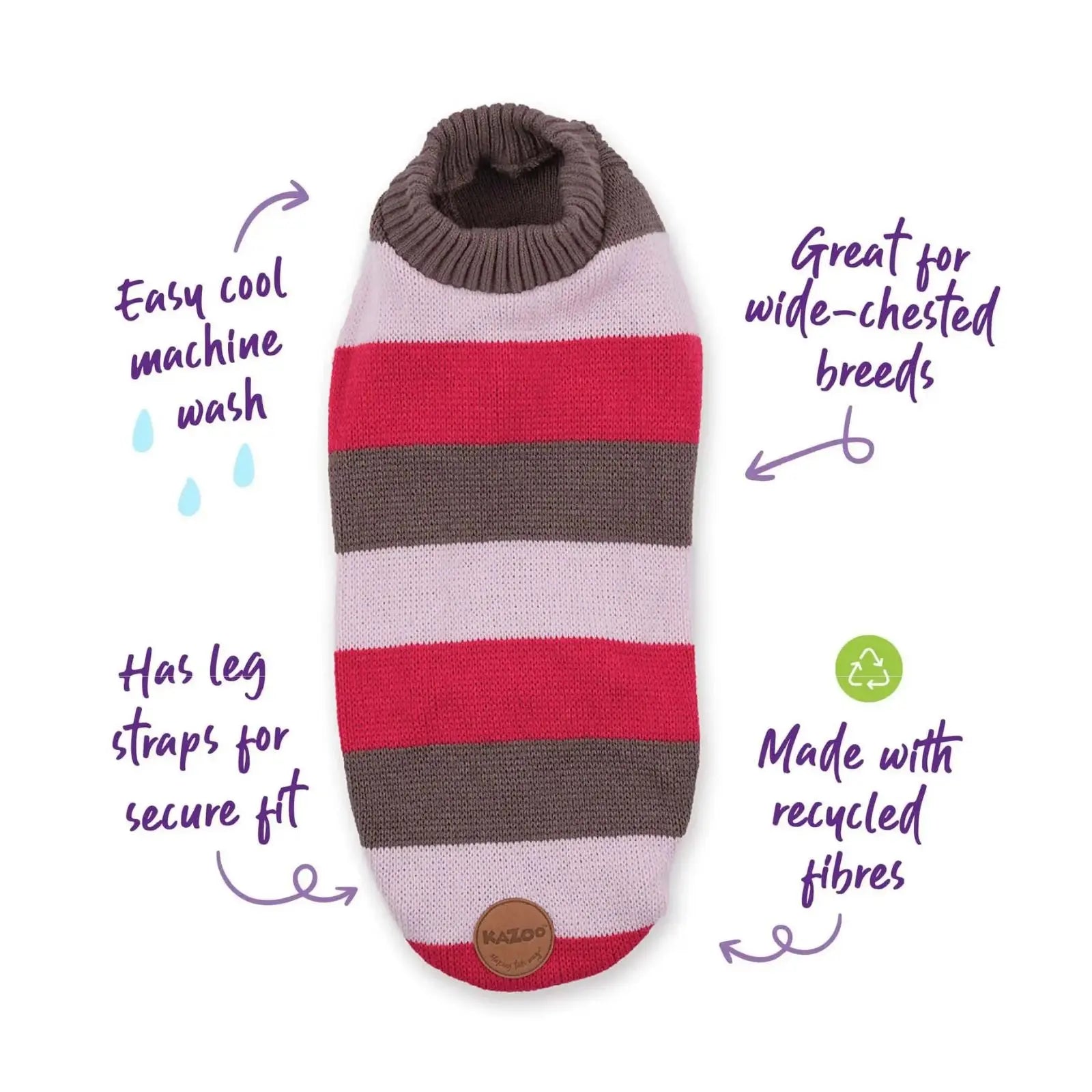 Kazoo Chestie Dog Jumper - Pink Kazoo