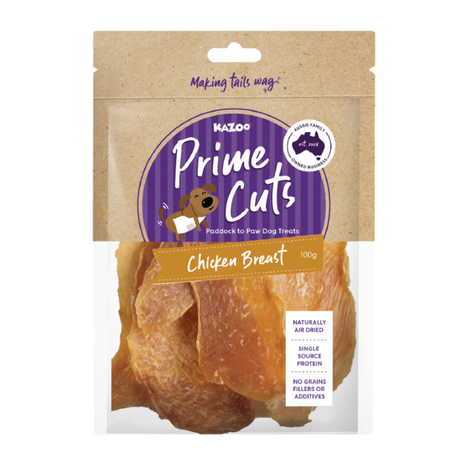 Kazoo Prime Cuts Chicken Breast Dog Treats Prime Cuts