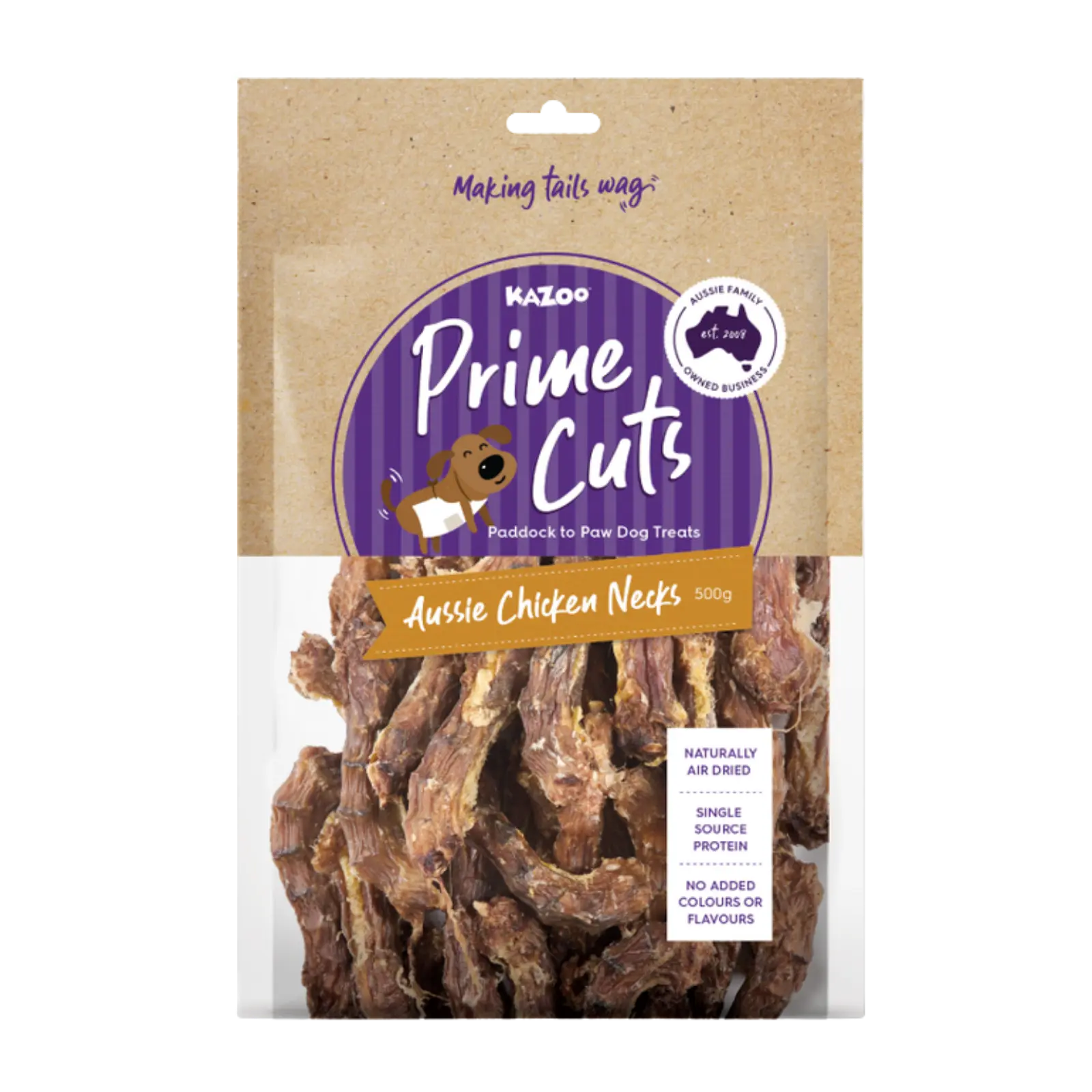 Kazoo Prime Cuts Chicken Necks Dog Treats Prime Cuts