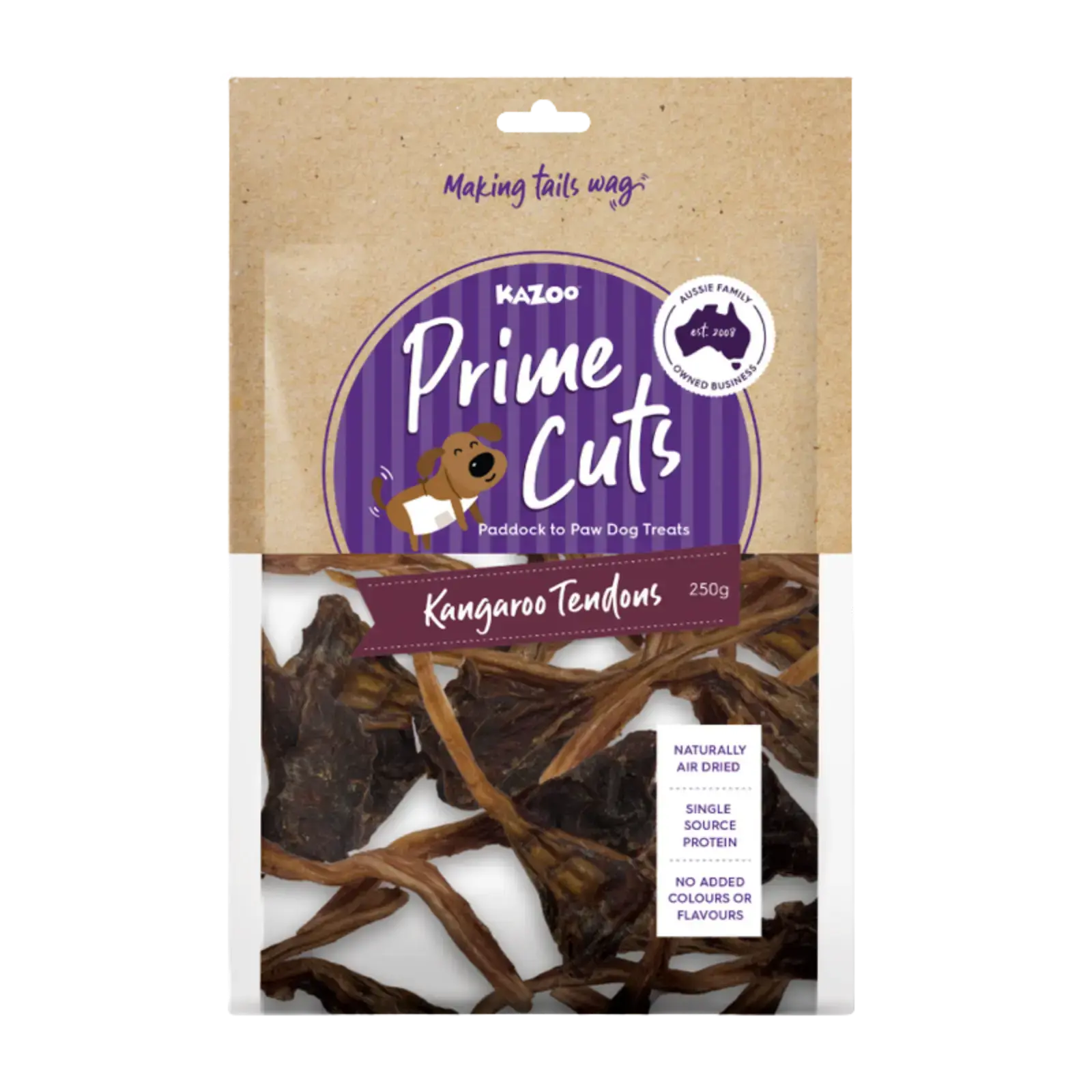 Prime Cuts Kangaroo Tendons - 250gm Prime Cuts