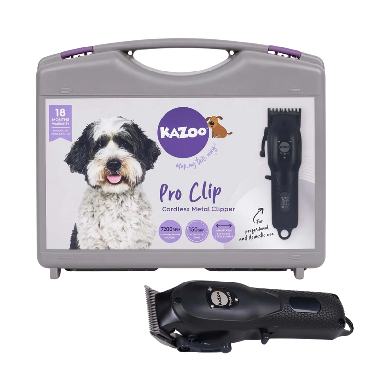 Kazoo Pro Clip Cordless Metal Dog Clipper Kazoo