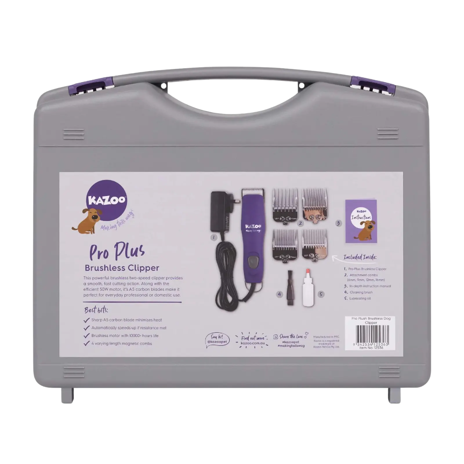 Kazoo Pro Plus Brushless Dog Clipper Kazoo
