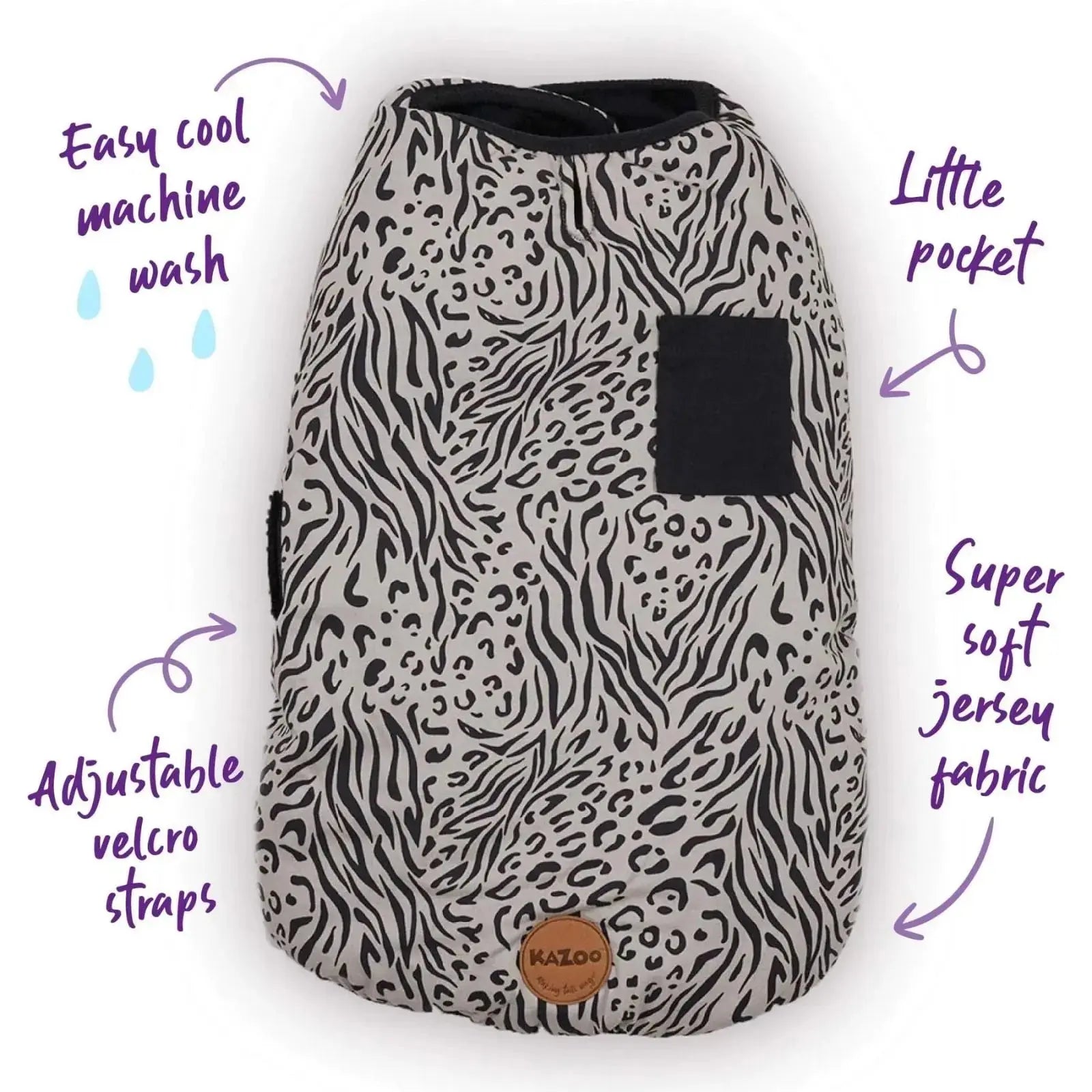 Kazoo Wild Thing Soft Dog Jacket Kazoo