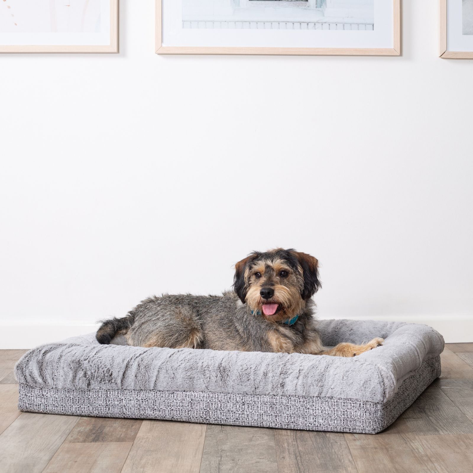 Kazoo Wombat Pet Bed - Cream Boucle