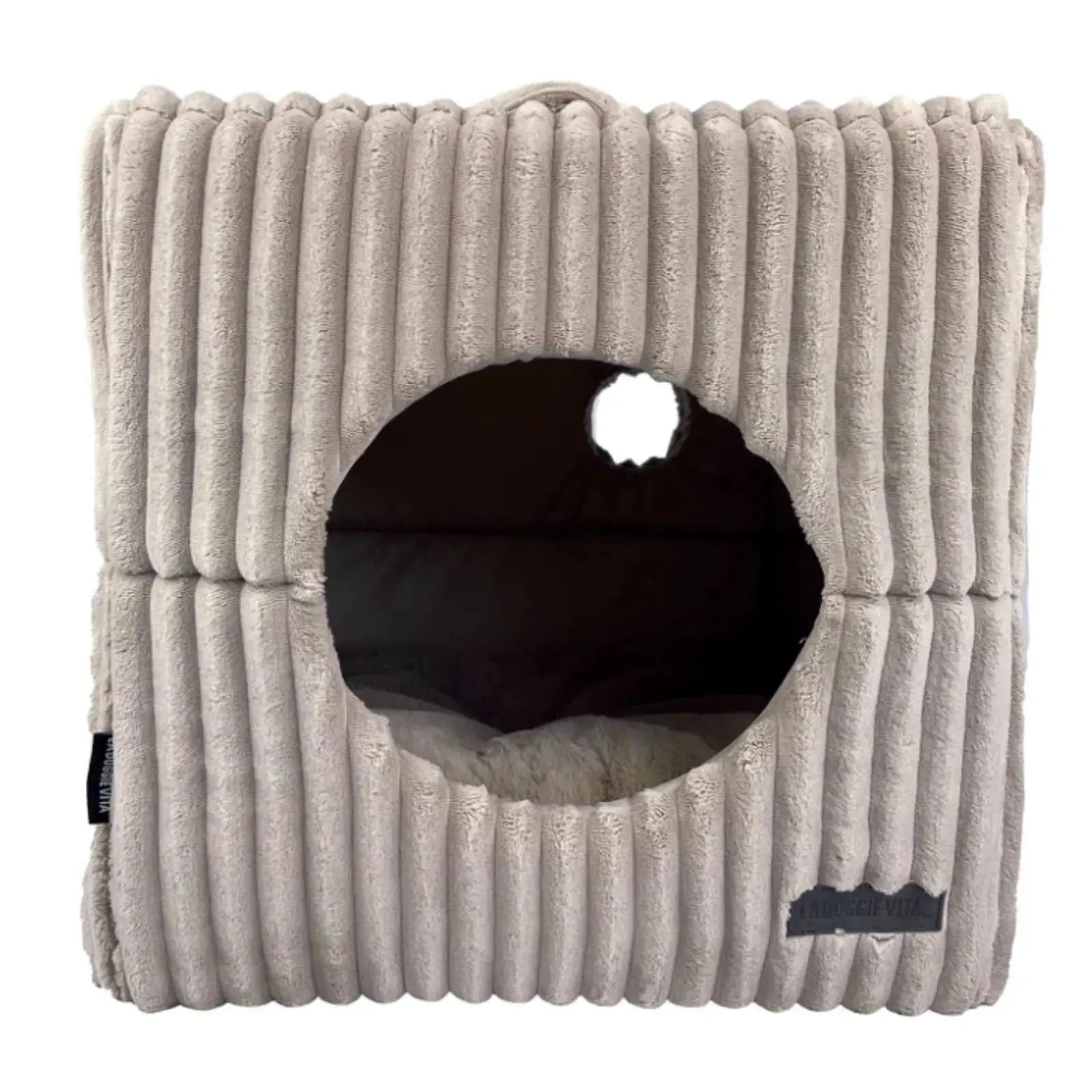 La Doggie Vita Mousse Velour Corduroy Cat Cube La Doggie Vita