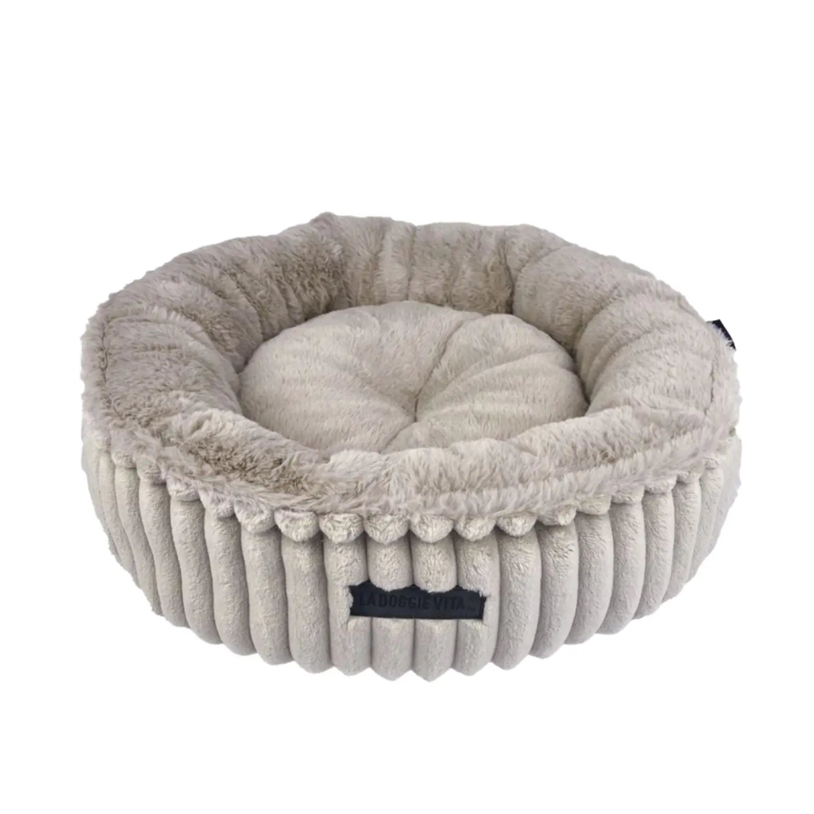 La Doggie Vita Mousse Velour Corduroy Cat Donut La Doggie Vita