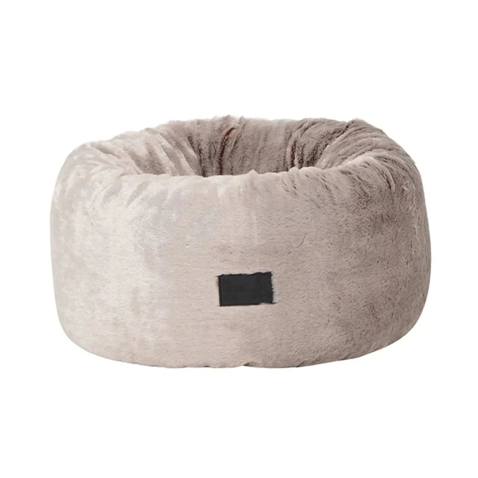 La Doggie Vita Taupe Plush Donut Dog Bed La Doggie Vita