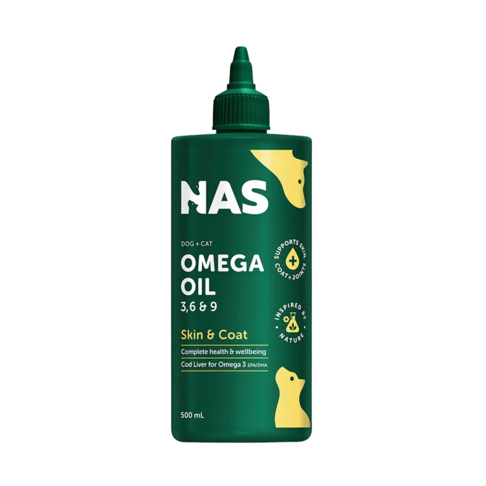 NAS Omega 3, 6 & 9 Oil for Dogs & Cats - 500ml