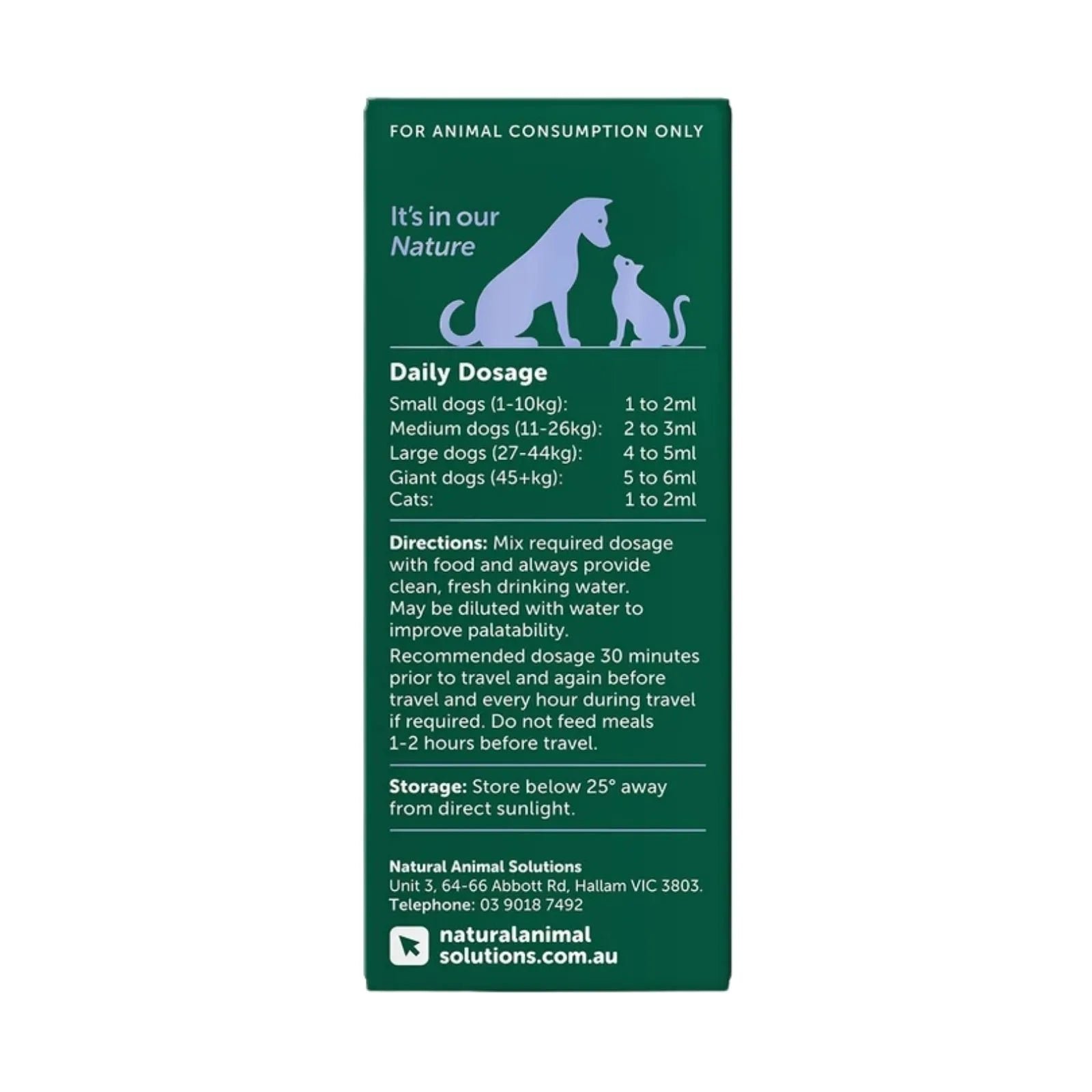 NAS TravelEze for Dogs & Cats - 100ml