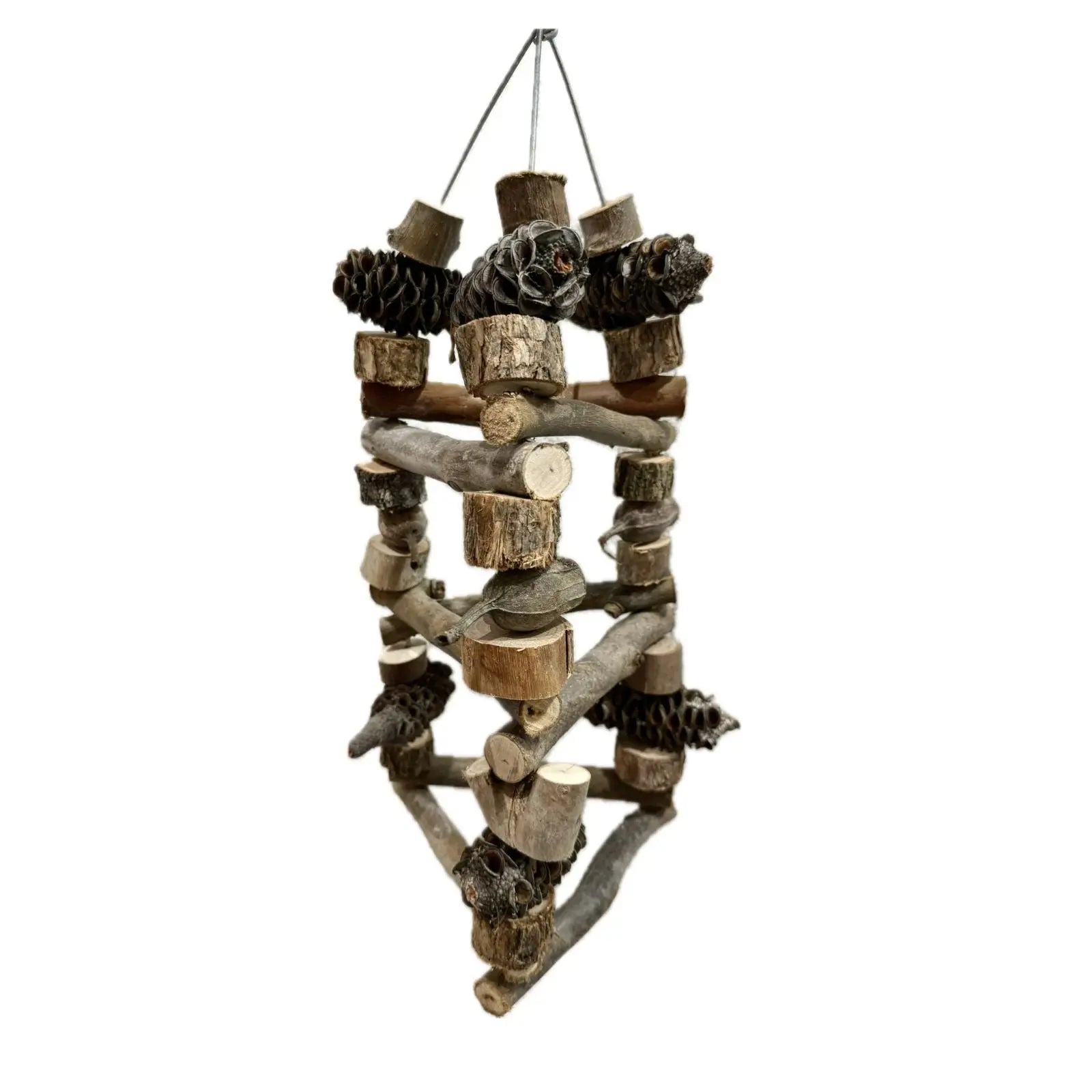 Natural Bird Toy Pyramid Bird Nerd