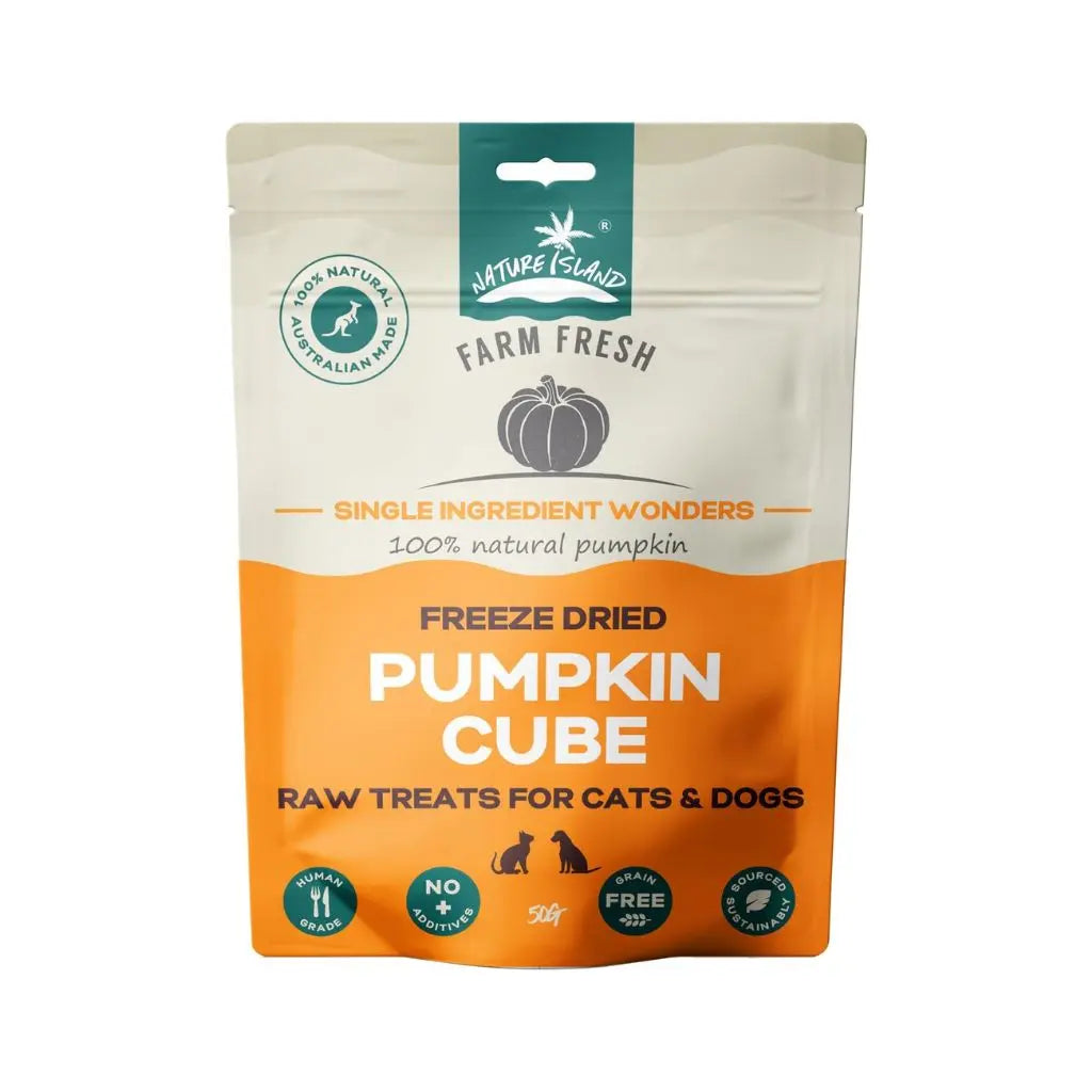 Nature Island Freeze Dried Pumpkin Cube Treats 50g Nature Island