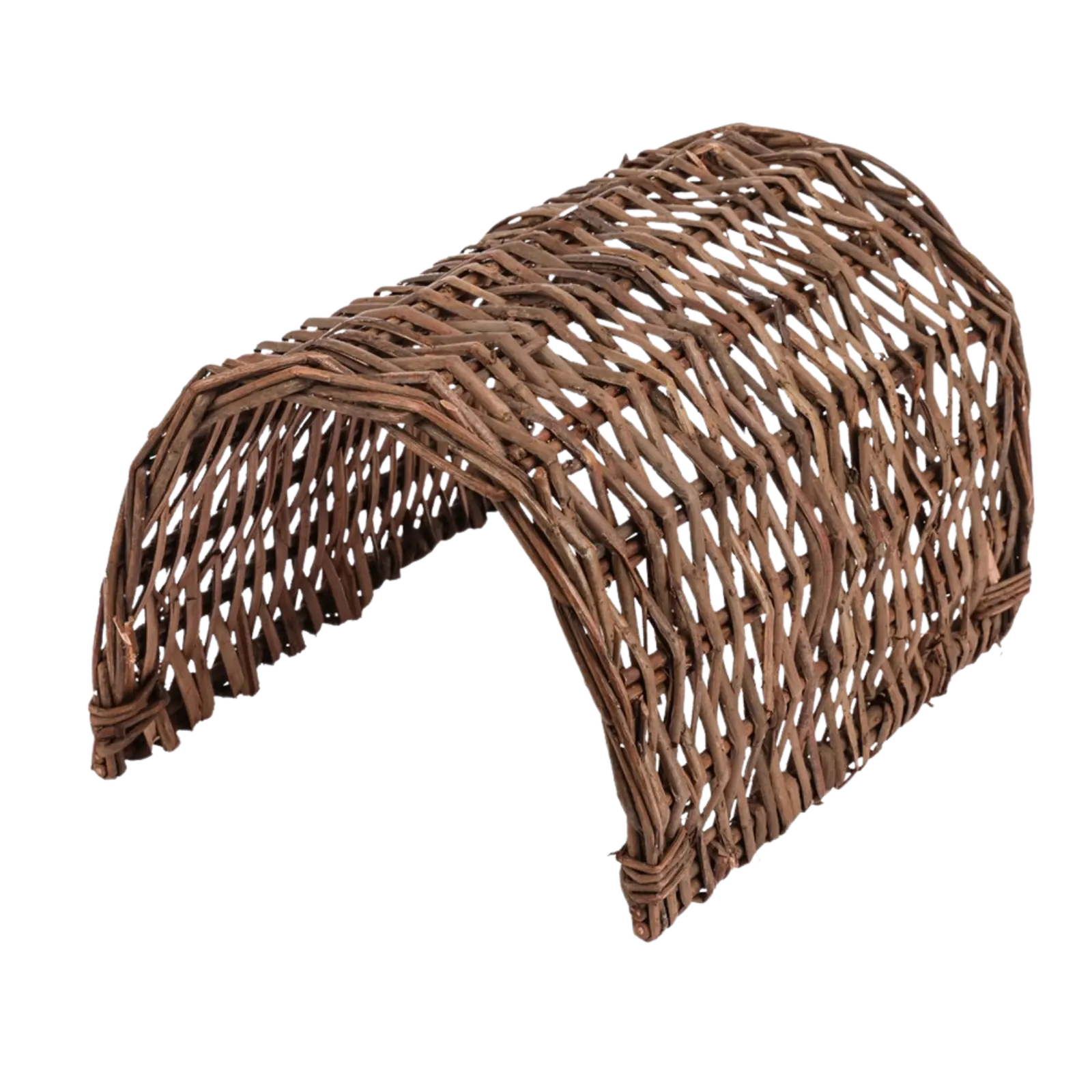 Nature Island Hand Woven Willow Twig Tunnel Large Rosewood