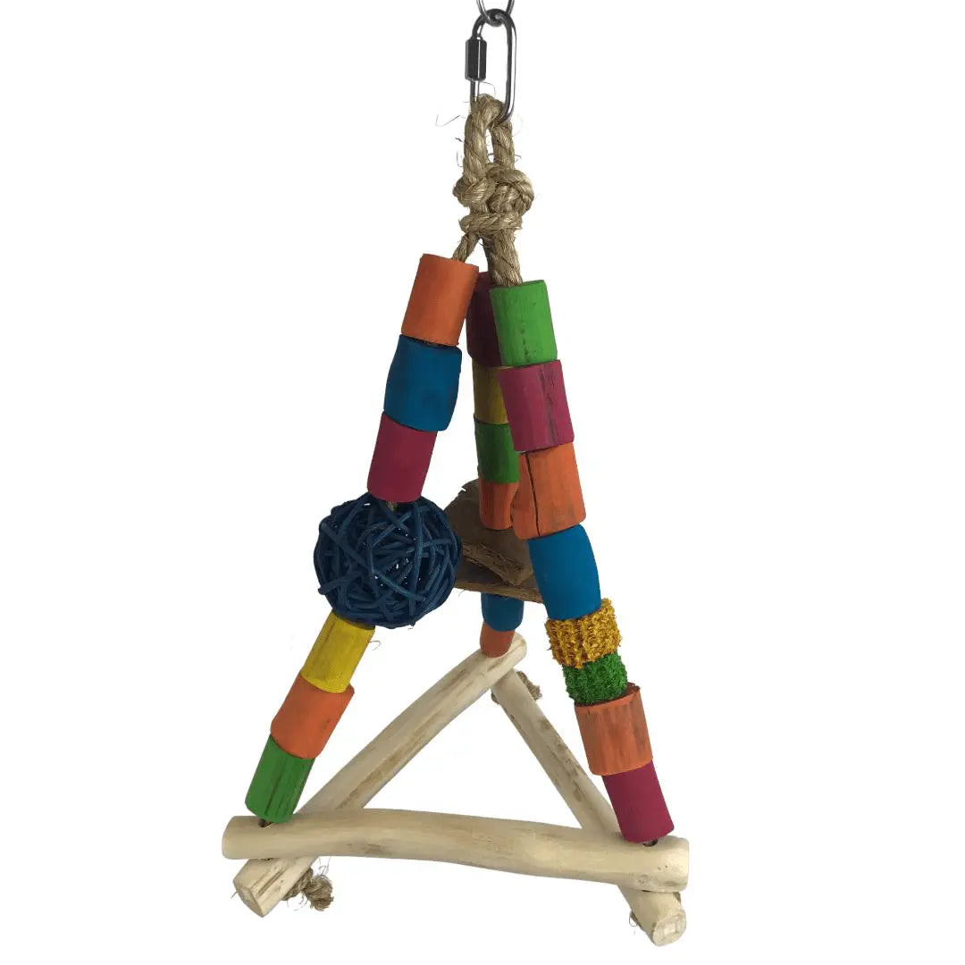 Nino's Java Bird Toy Mini Triangle - Kellyville Pets