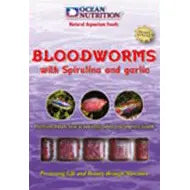 Ocean Nutrition Frozen Blood Worms with Spirulina and Garlic - Kellyville Pets