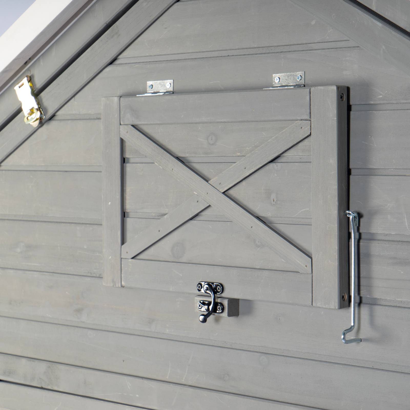 KPets Outdoor Chicken Wood & Metal Coop - Mansion
