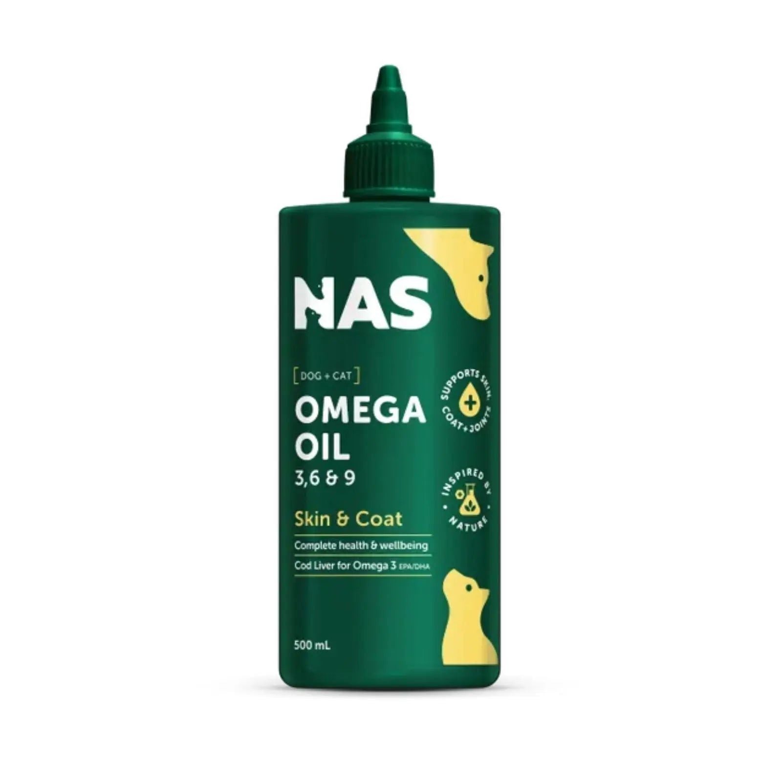 NAS Omega 3, 6 & 9 Oil for Dogs & Cats - 500ml
