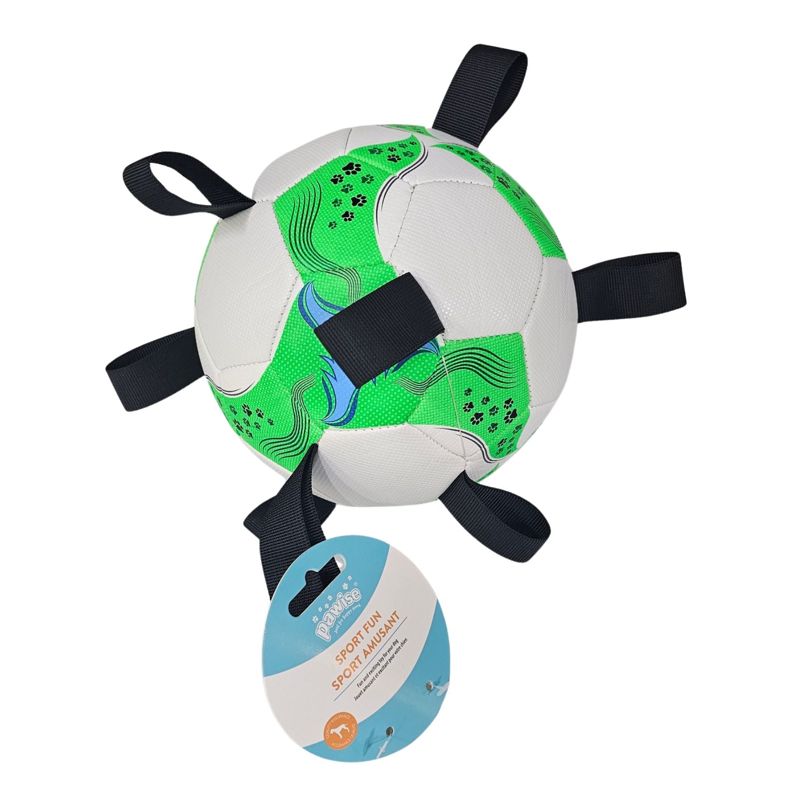Pawise Soccer Ball with Tabs Dog Toy