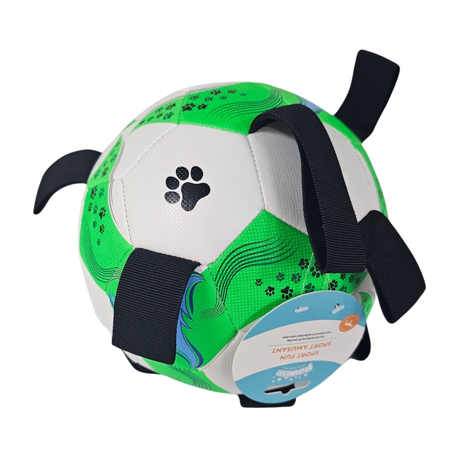 Pawise Soccer Ball with Tabs Dog Toy