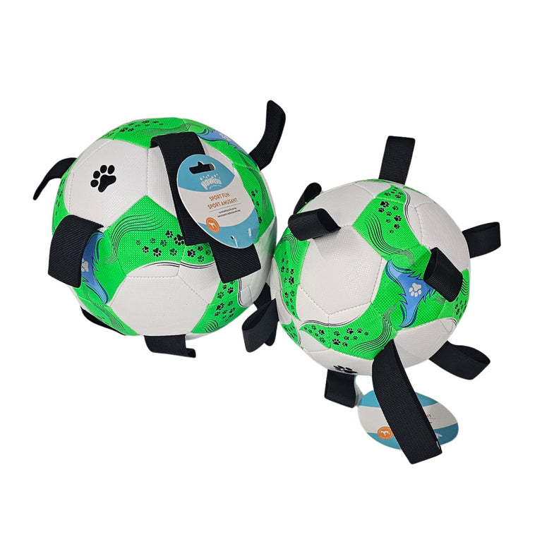 Pawise Soccer Ball with Tabs Dog Toy