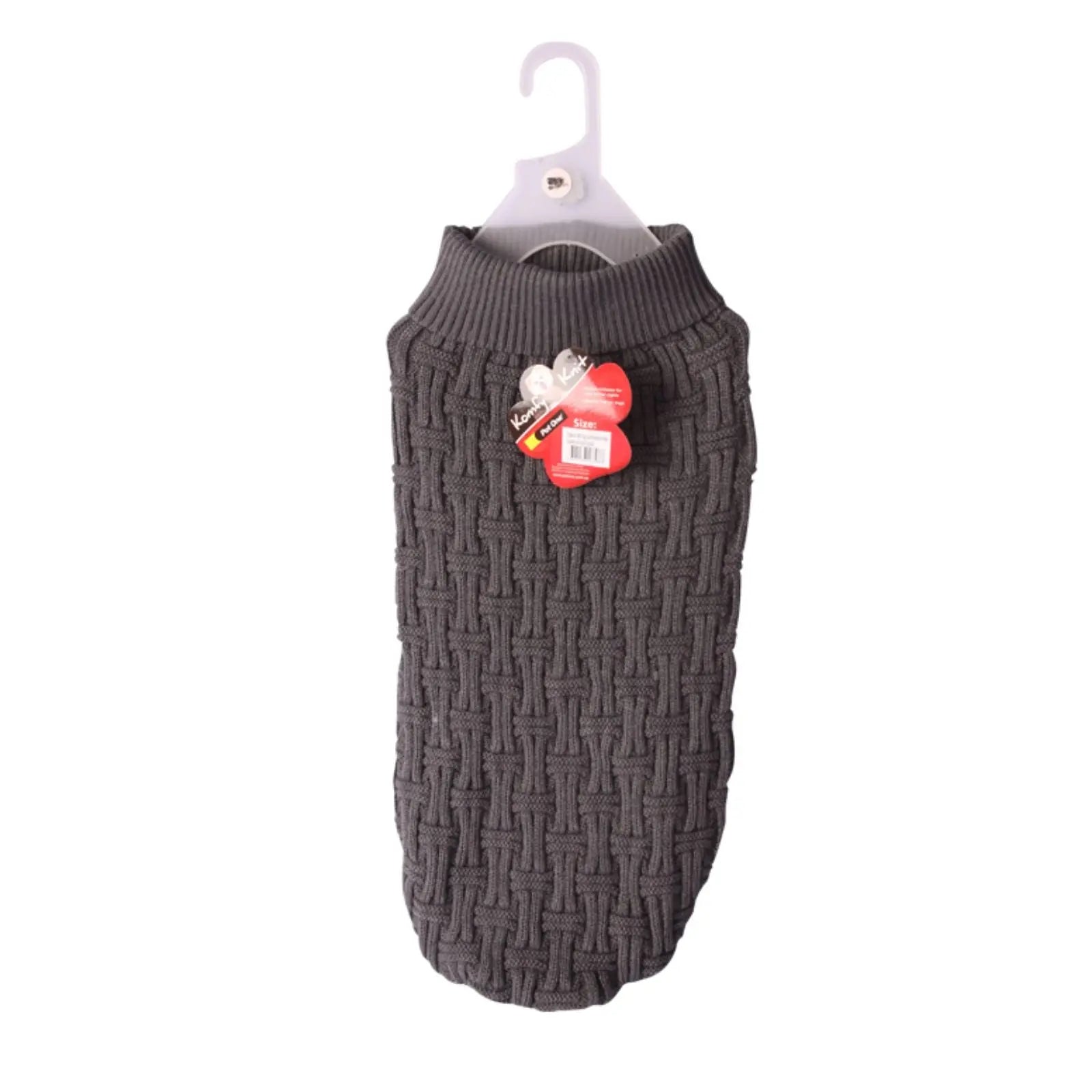 Pet One Dog Komfyknit Jumper - Dark Charcoal Pet One