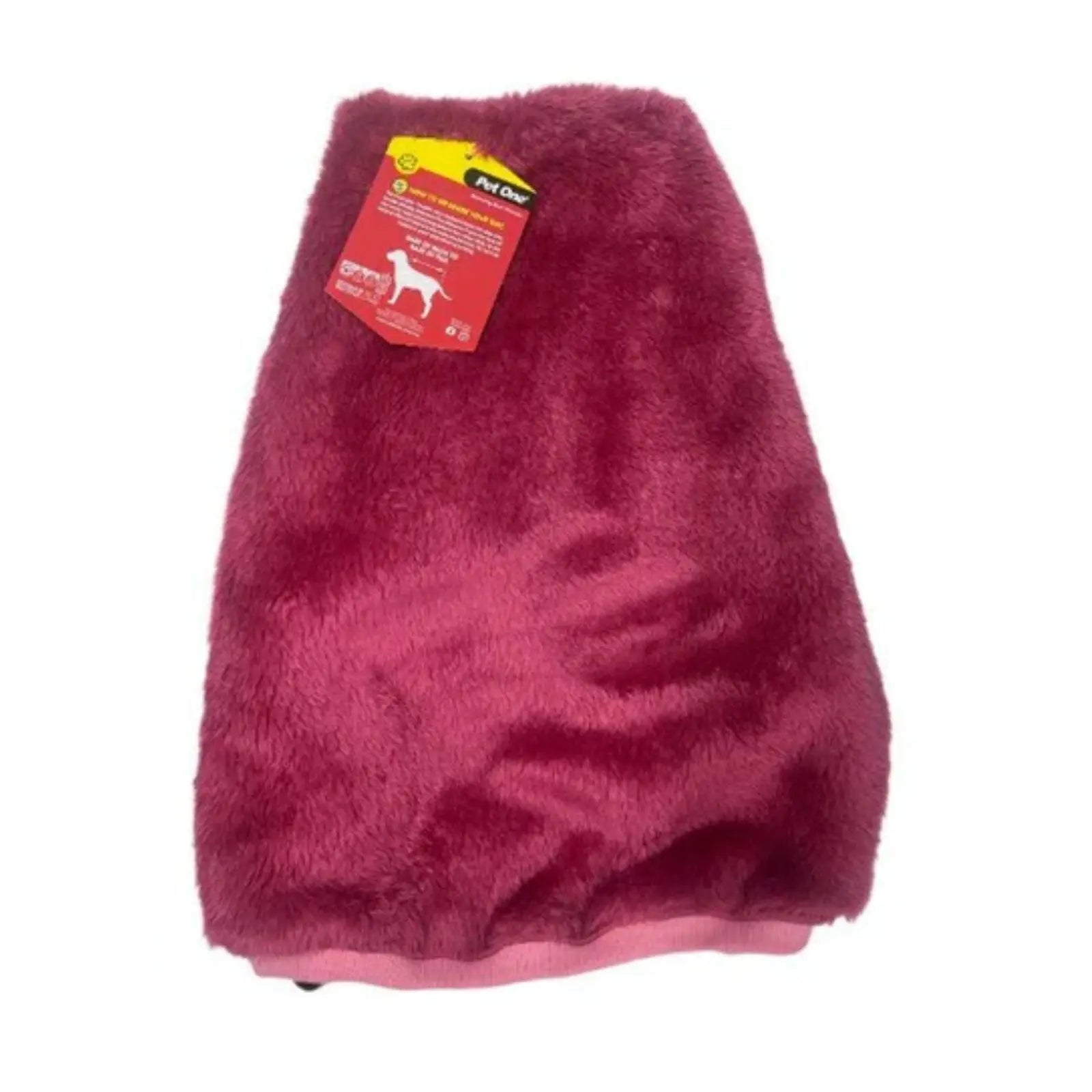 Pet One Dog NightComfy Plush Jumper - Dark Pink Pet One