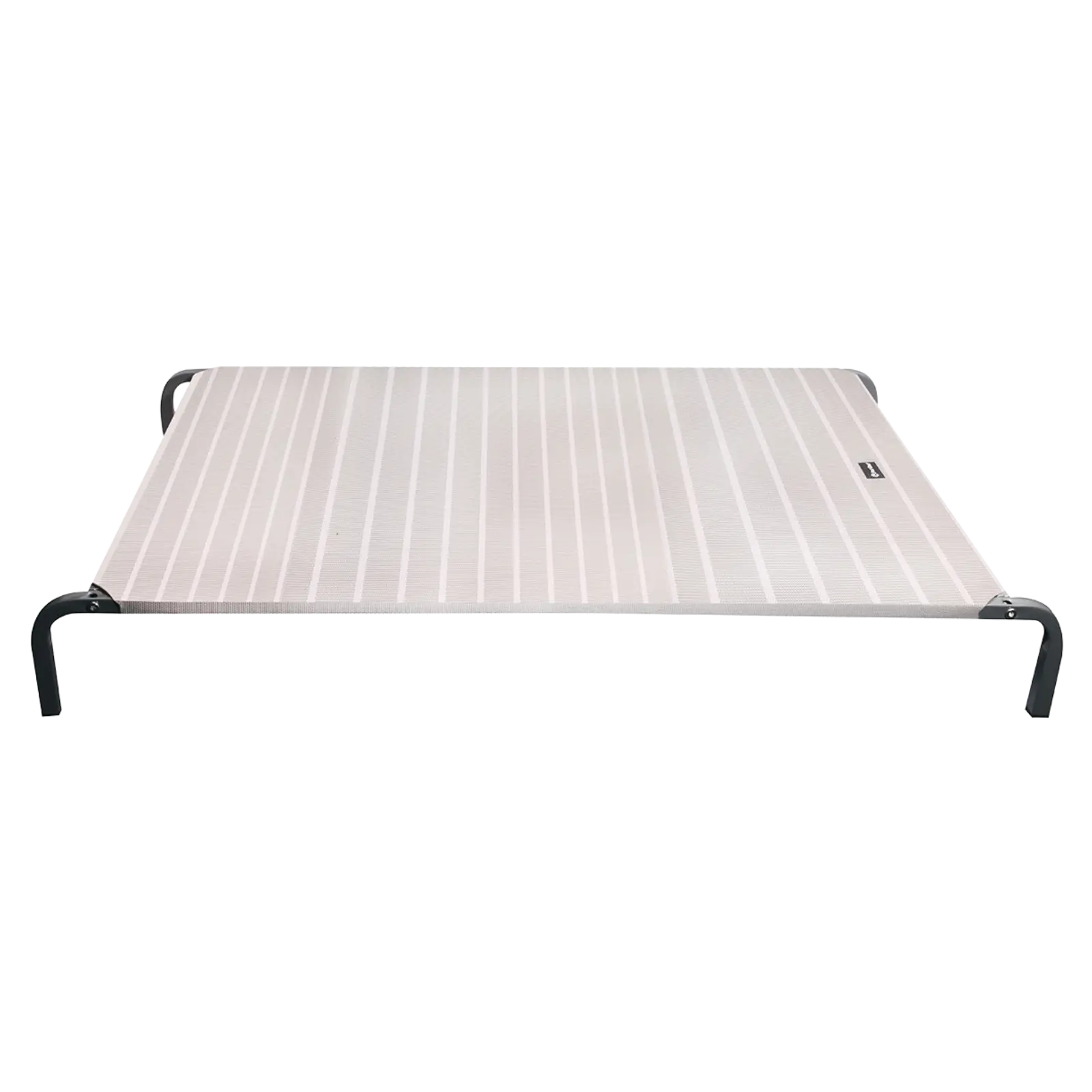 Pet One Leisure Raised Dog Bed - Grey/White Stripes Pet One