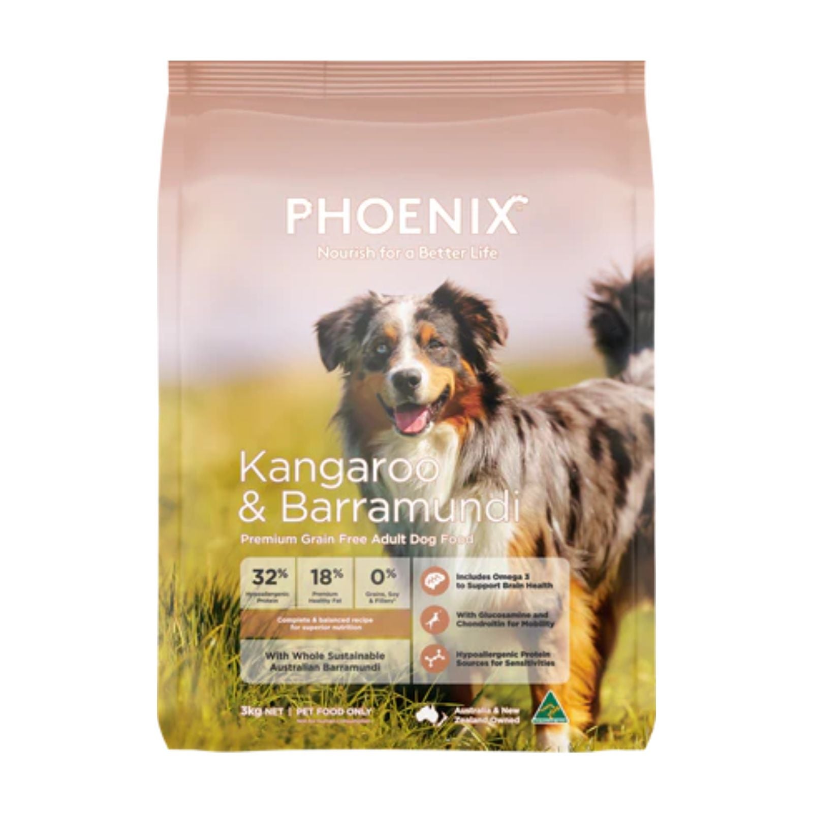 Phoenix Dog Food Adult Kangaroo & Barramundi