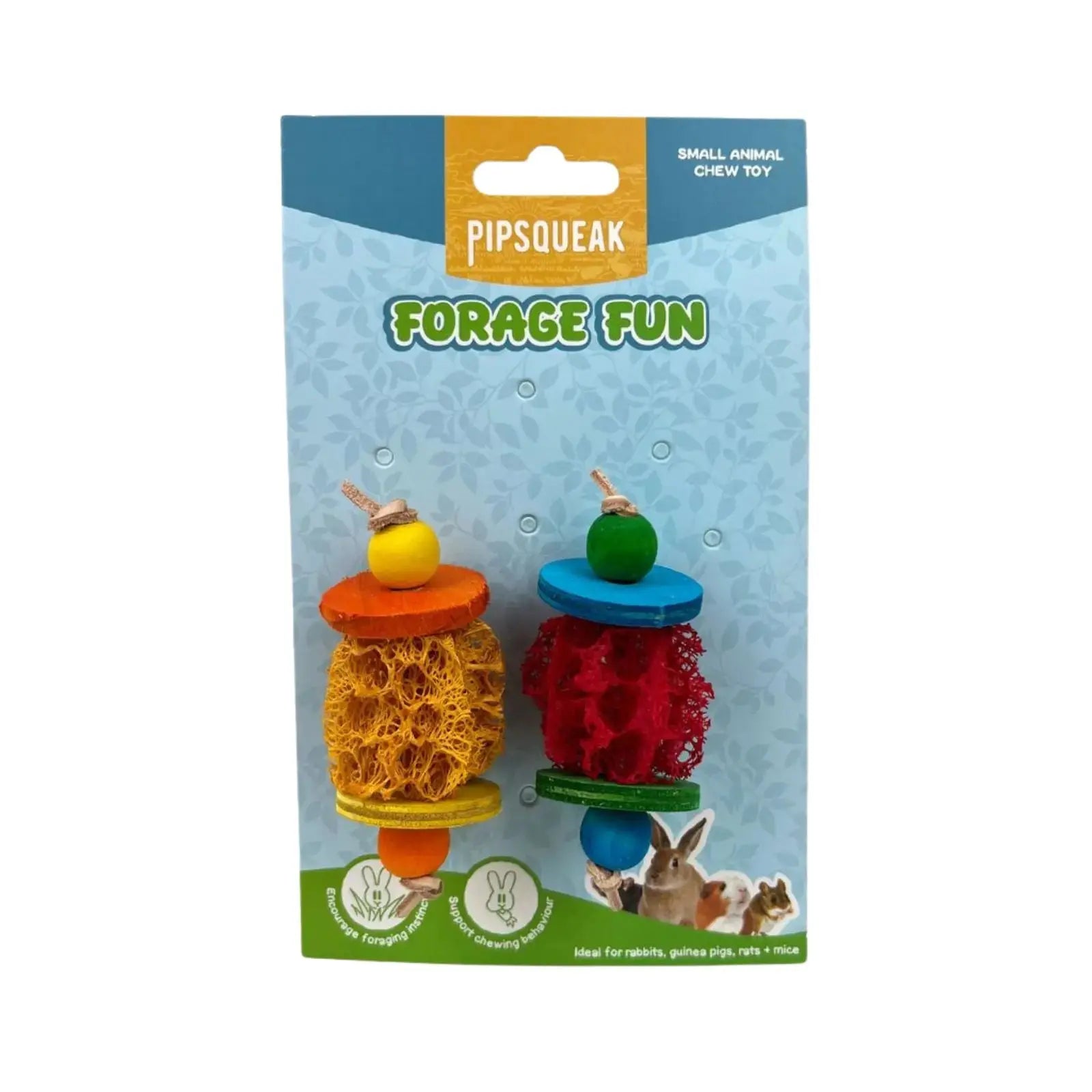 Pipsqueak Chew Loofah Duo PipSqueak