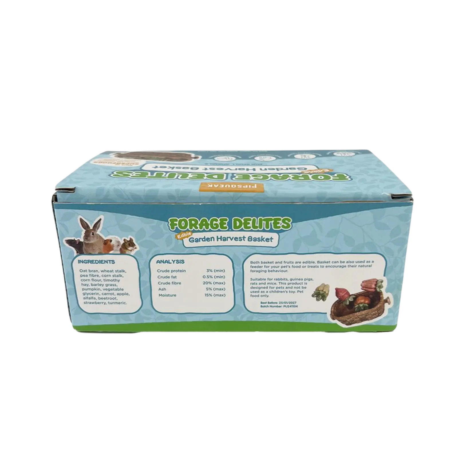 Pipsqueak Forage Delites Edible Garden Harvest Basket PipSqueak
