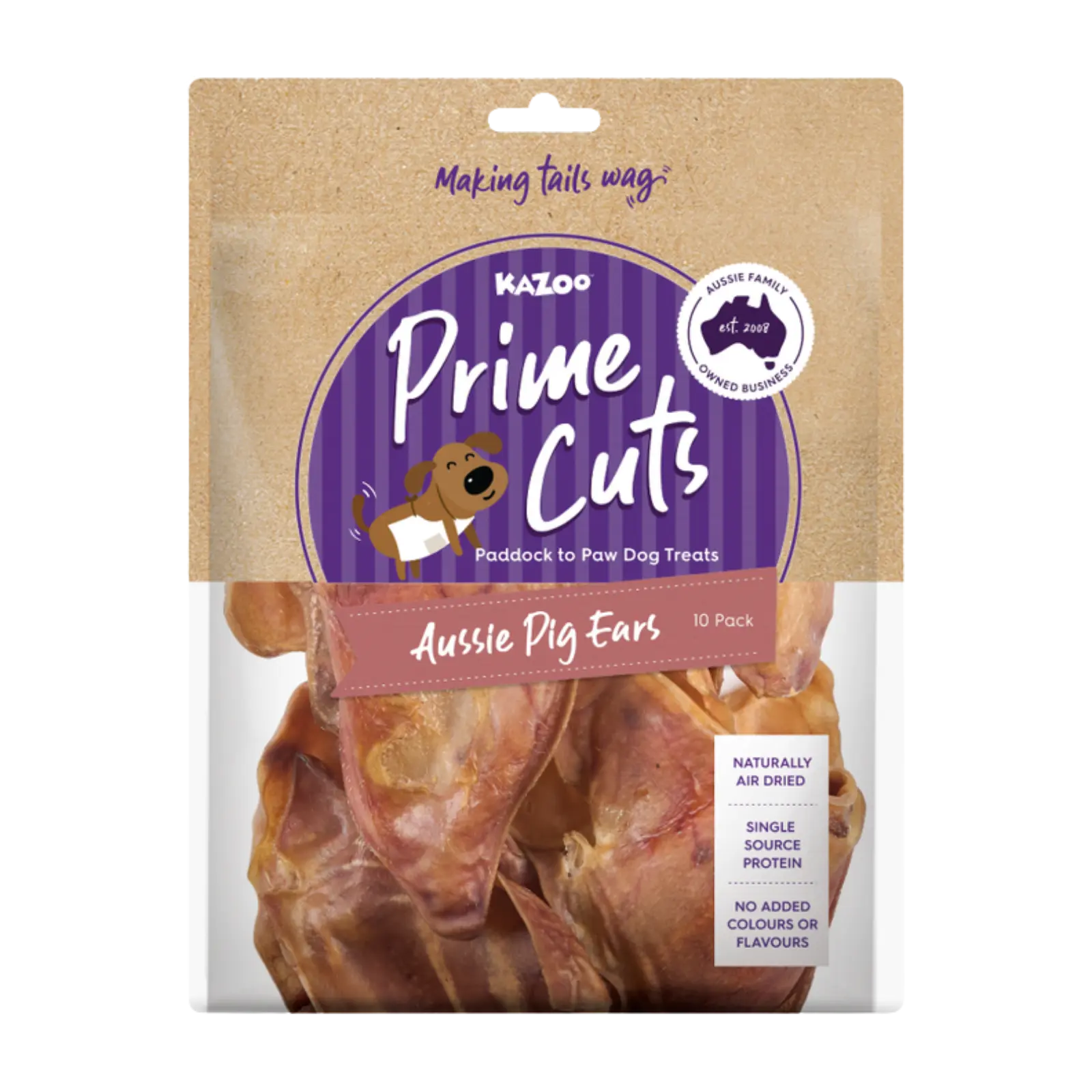 Prime Cuts Aussie Pig Ears - 10pk Prime Cuts