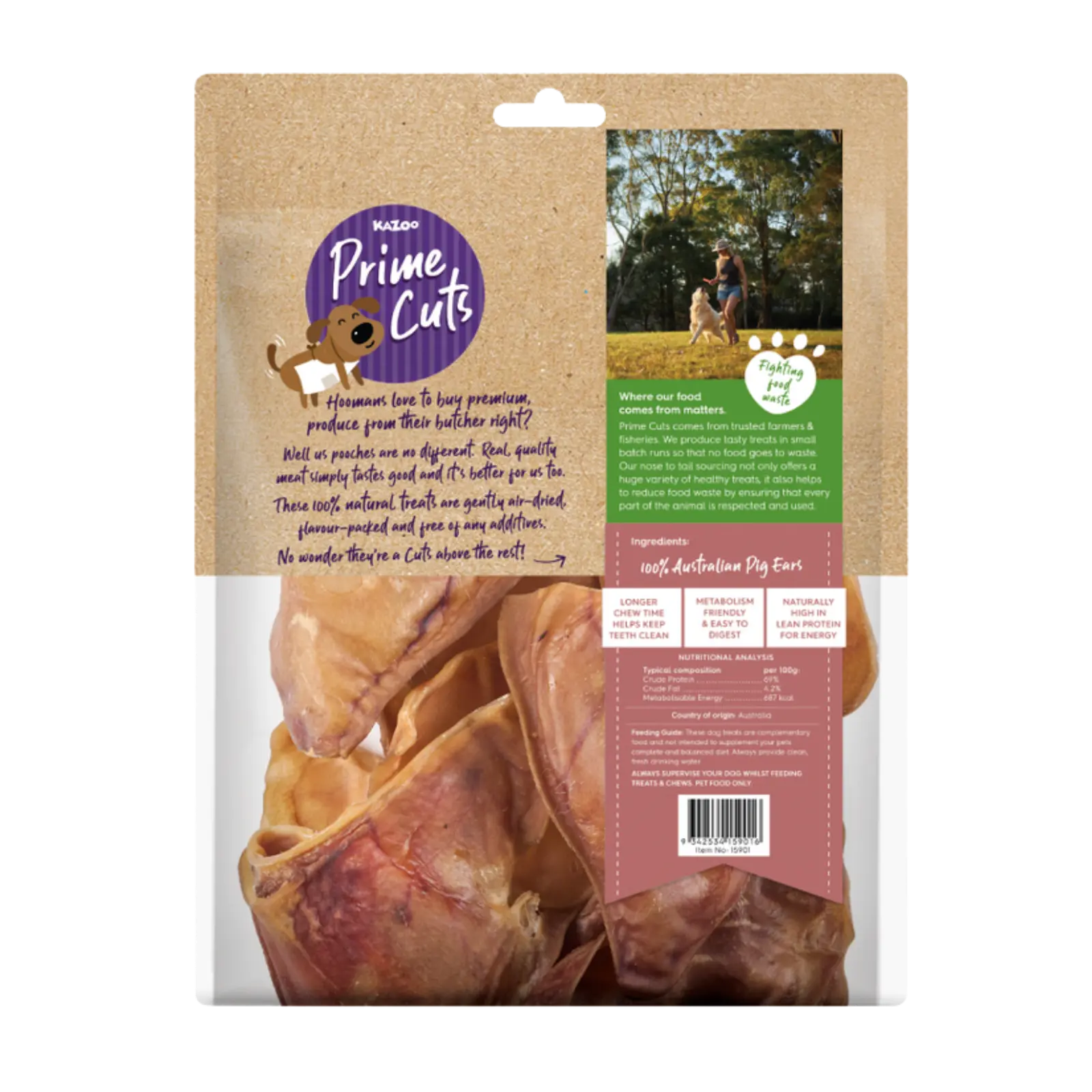 Prime Cuts Aussie Pig Ears - 10pk Prime Cuts
