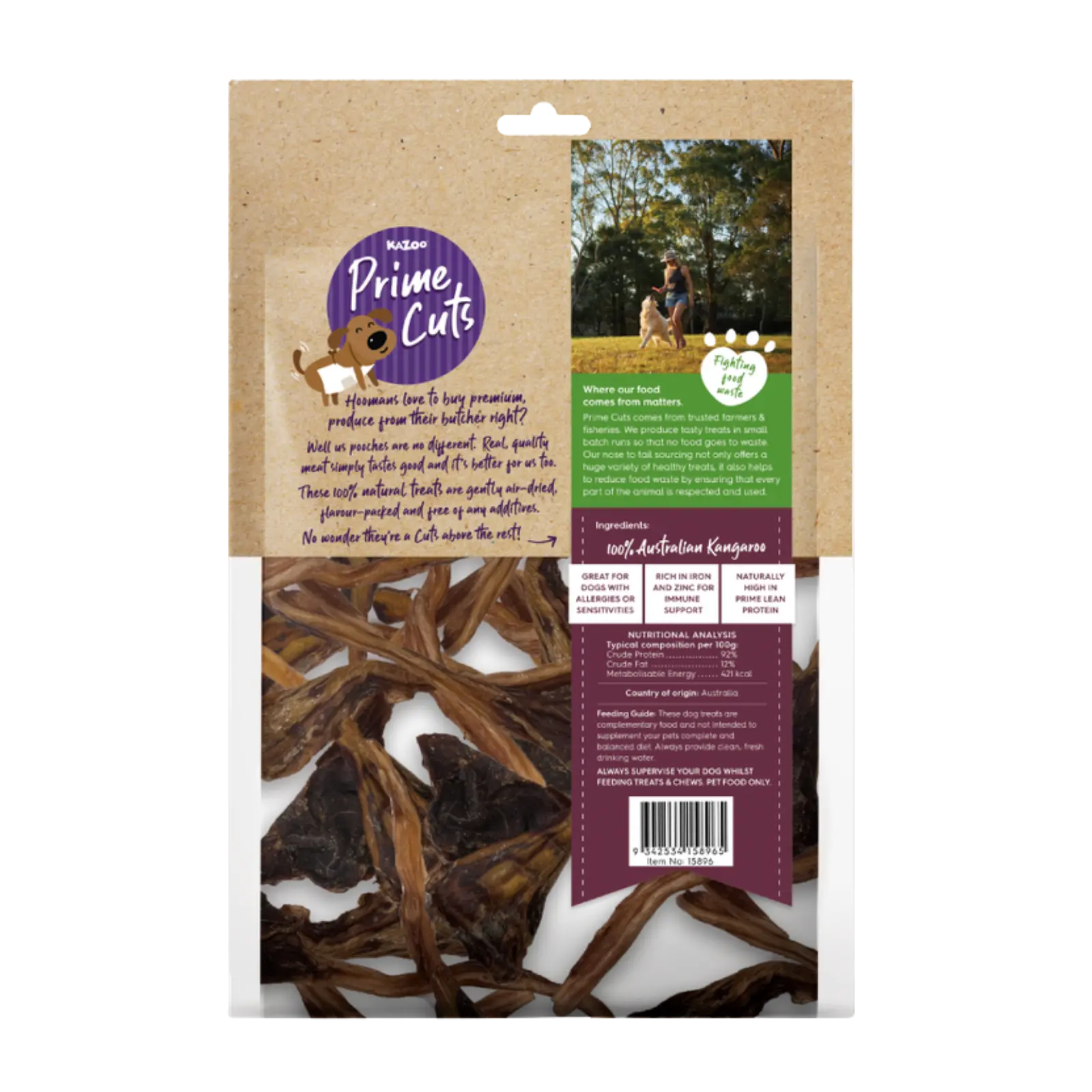 Prime Cuts Kangaroo Tendons - 250gm Prime Cuts