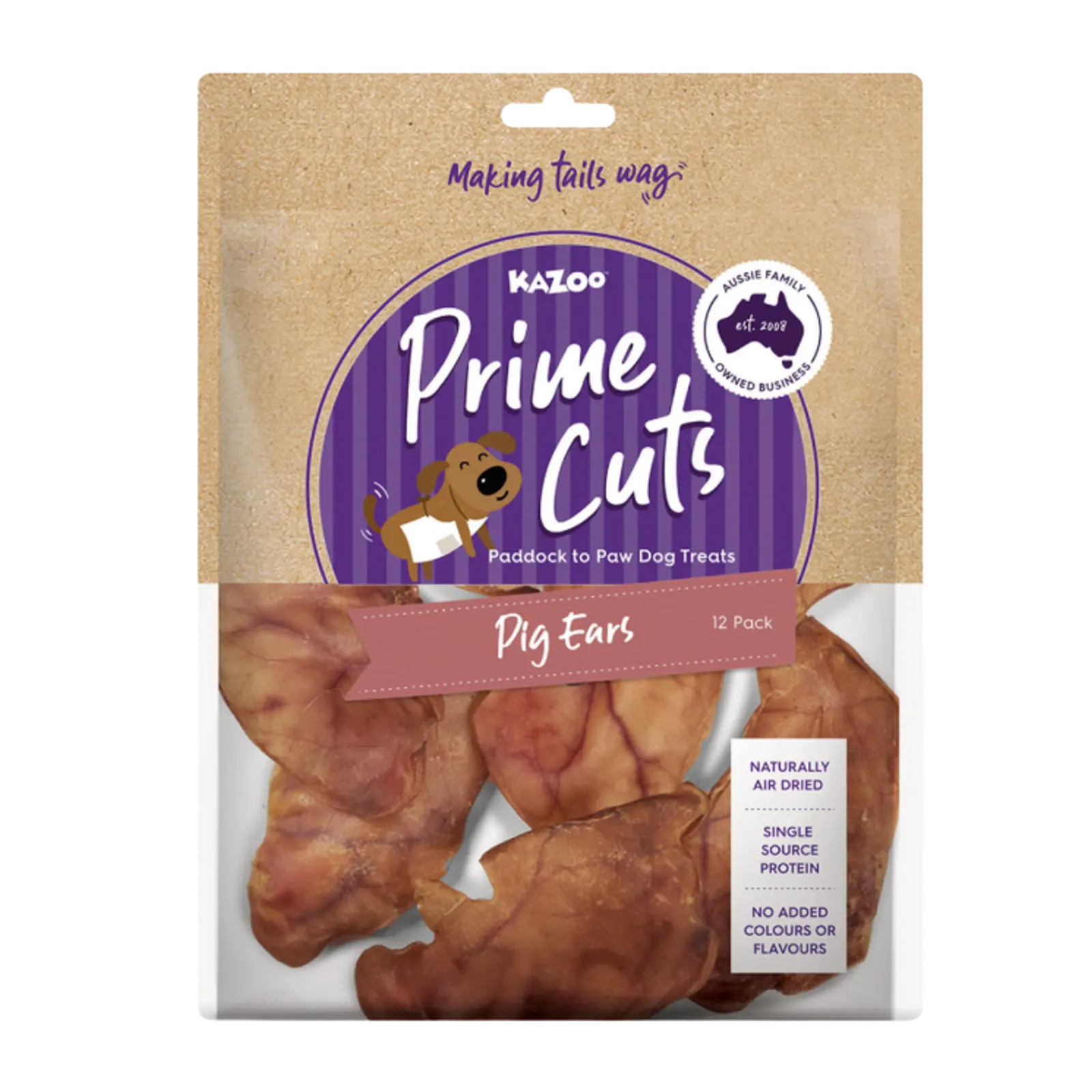 Prime Cuts Pig Ears Dog Treats Prime Cuts