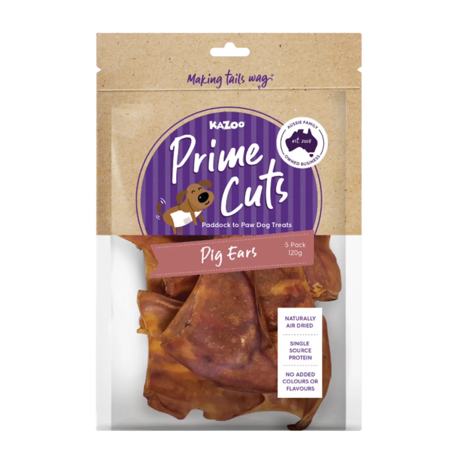 Prime Cuts Pig Ears Dog Treats Prime Cuts