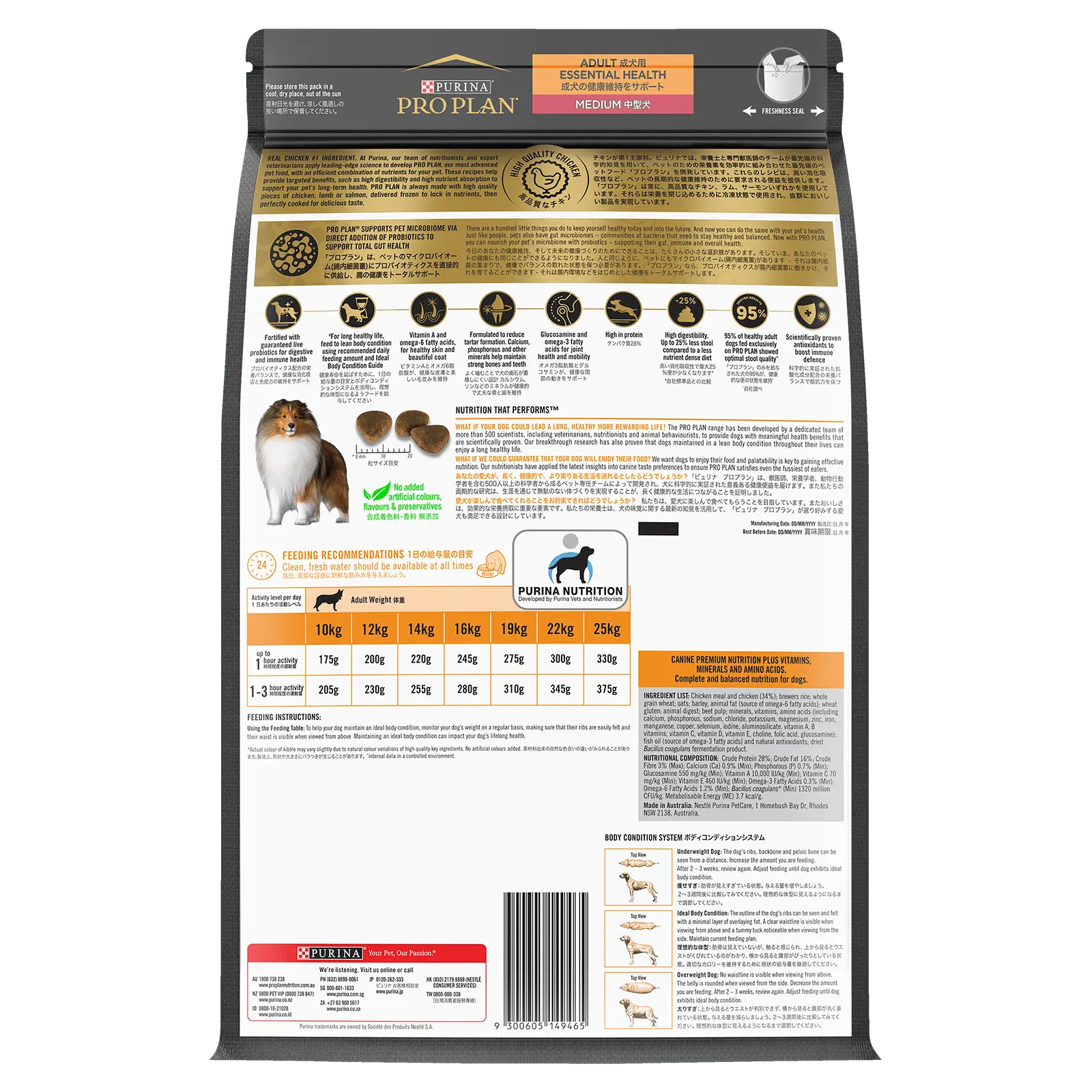 Pro Plan Dog Food Adult Medium Breed Chicken - Kellyville Pets