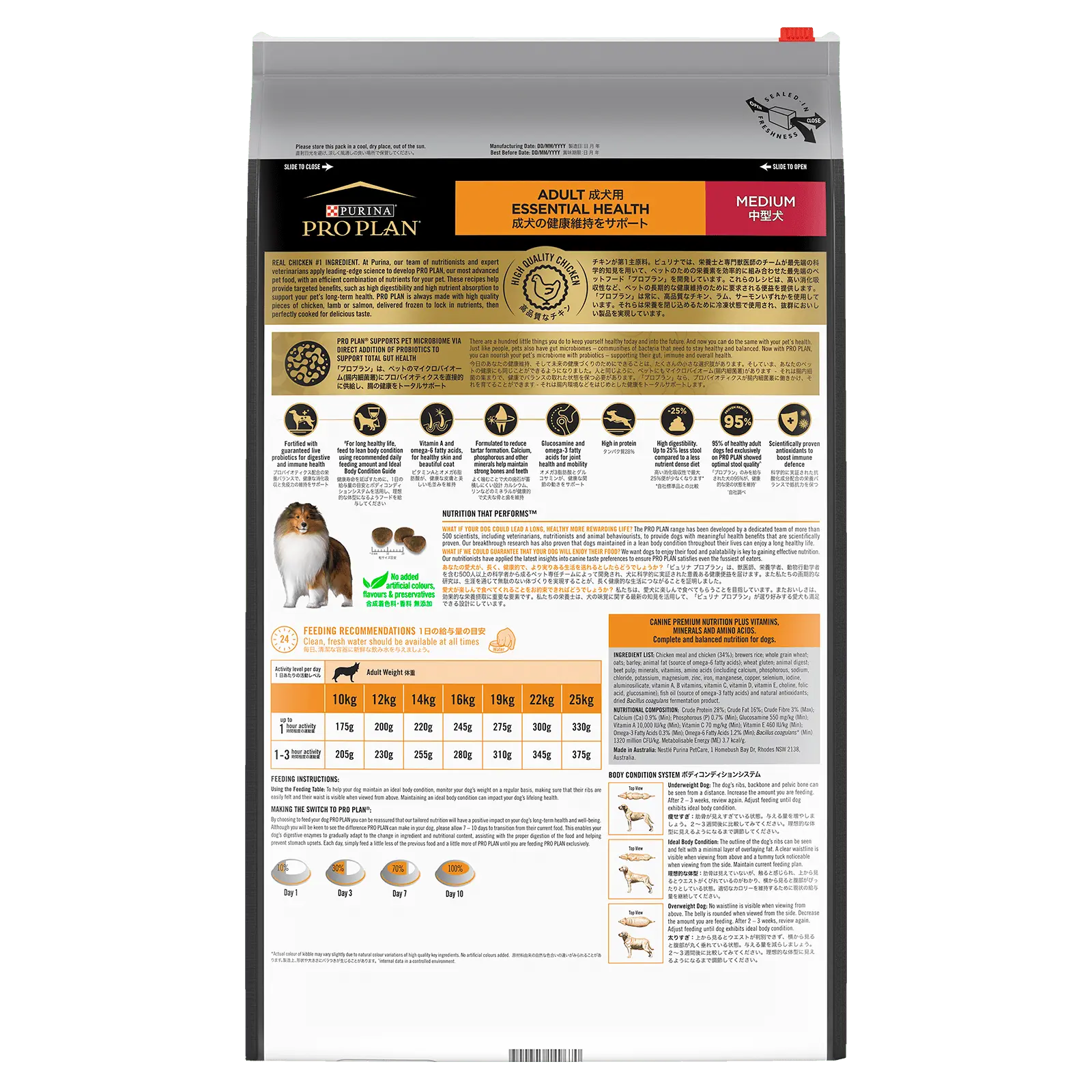 Pro Plan Dog Food Adult Medium Breed Chicken - Kellyville Pets