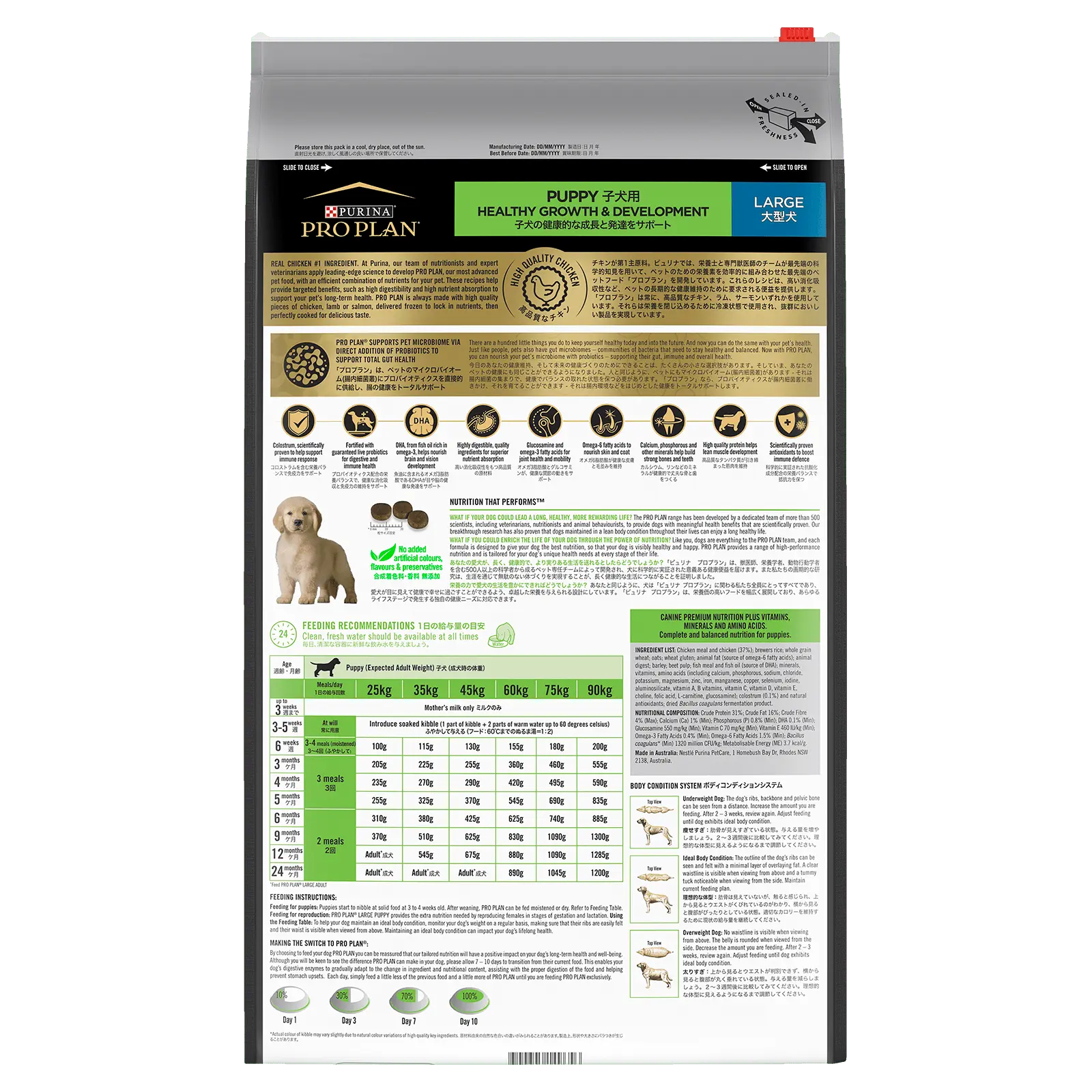 Pro Plan Dog Food Puppy Large Breed Chicken - Kellyville Pets